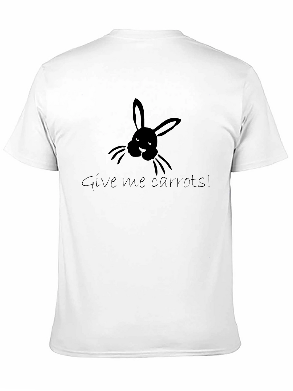 Bunny Give me carrots! Black T-Shirt