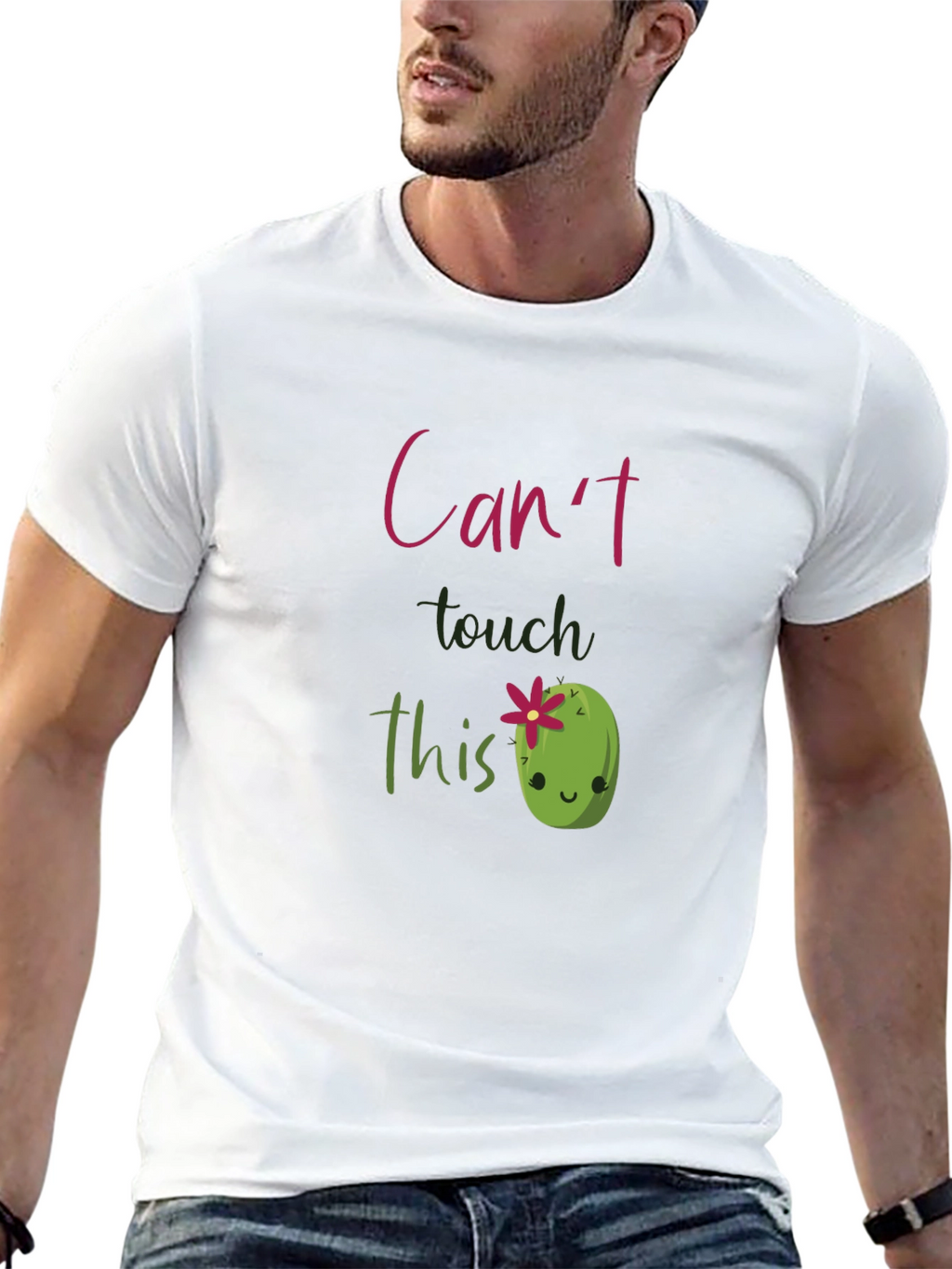 Cute Cactus T-Shirt - Cant Touch This
