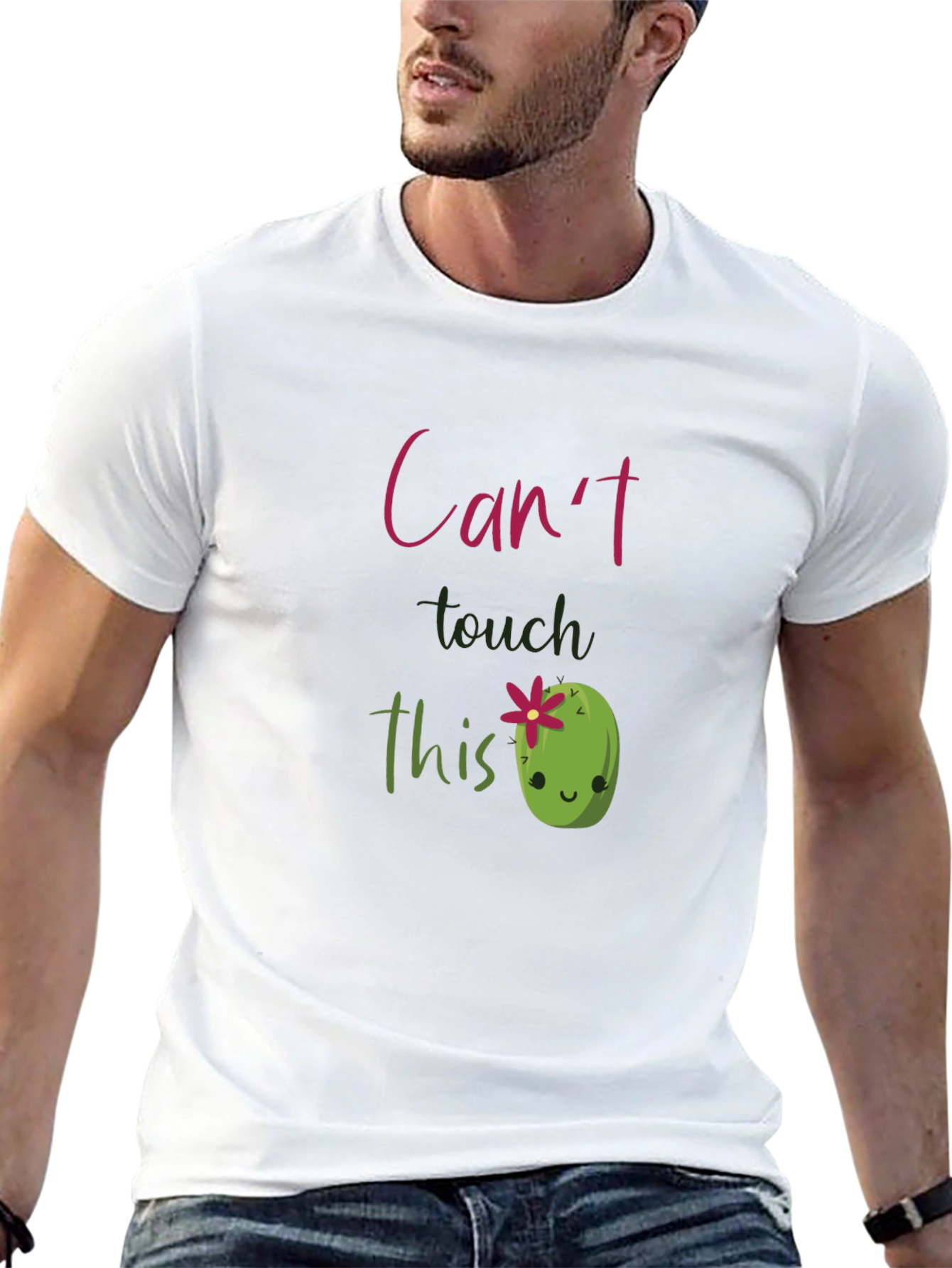 Cute Cactus T-Shirt - Cant Touch This