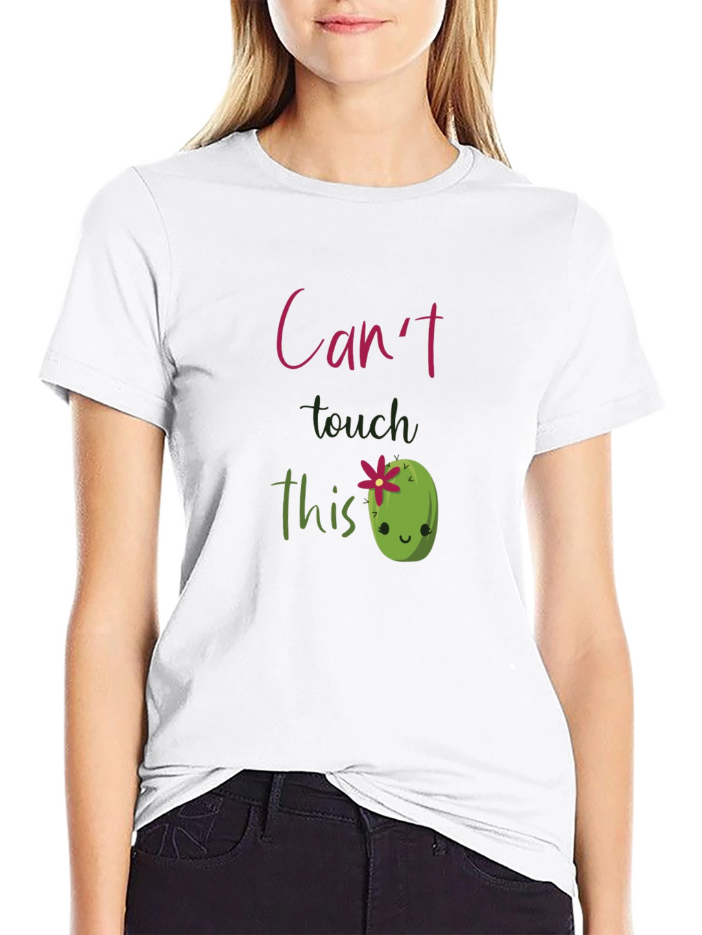 Cute Cactus T-Shirt - Cant Touch This