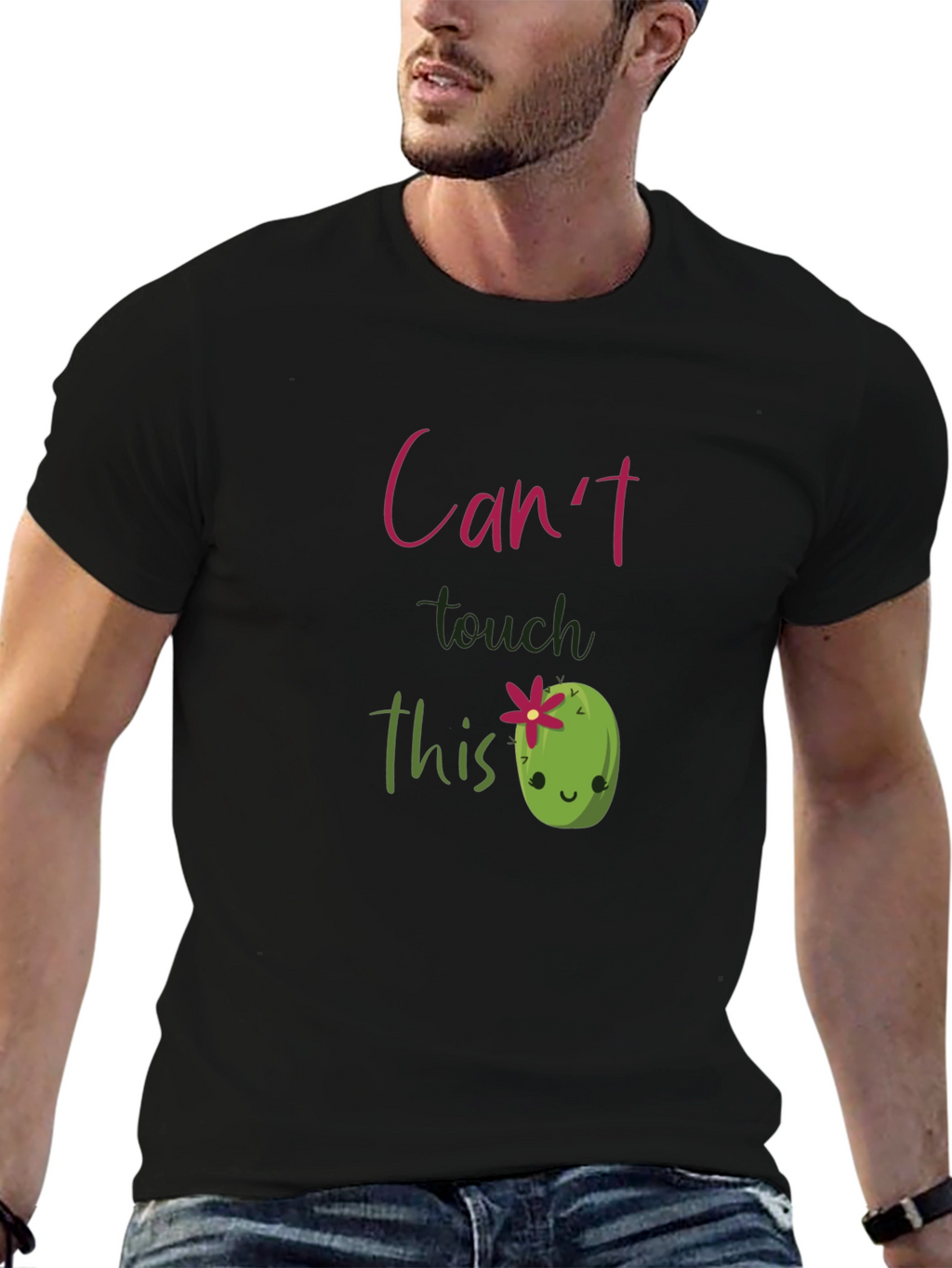 Cute Cactus T-Shirt - Cant Touch This