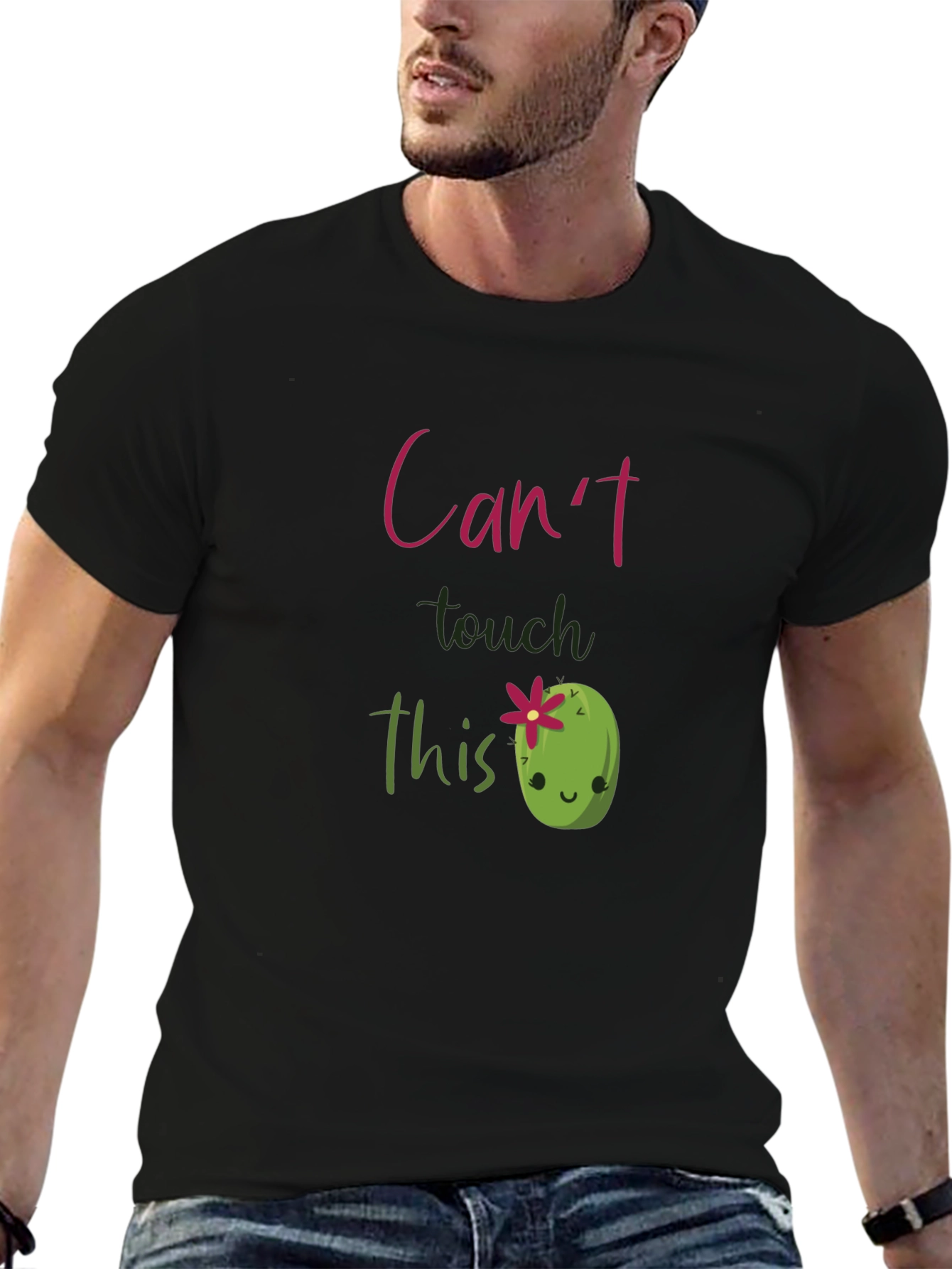 Cute Cactus T-Shirt - Cant Touch This