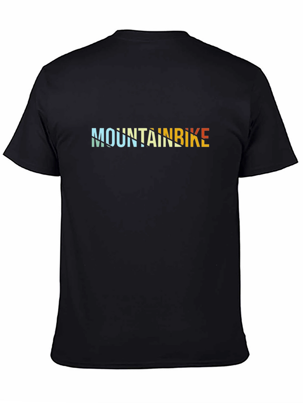 Mountain Bike Graphic Tee - Black Casual T-Shirt