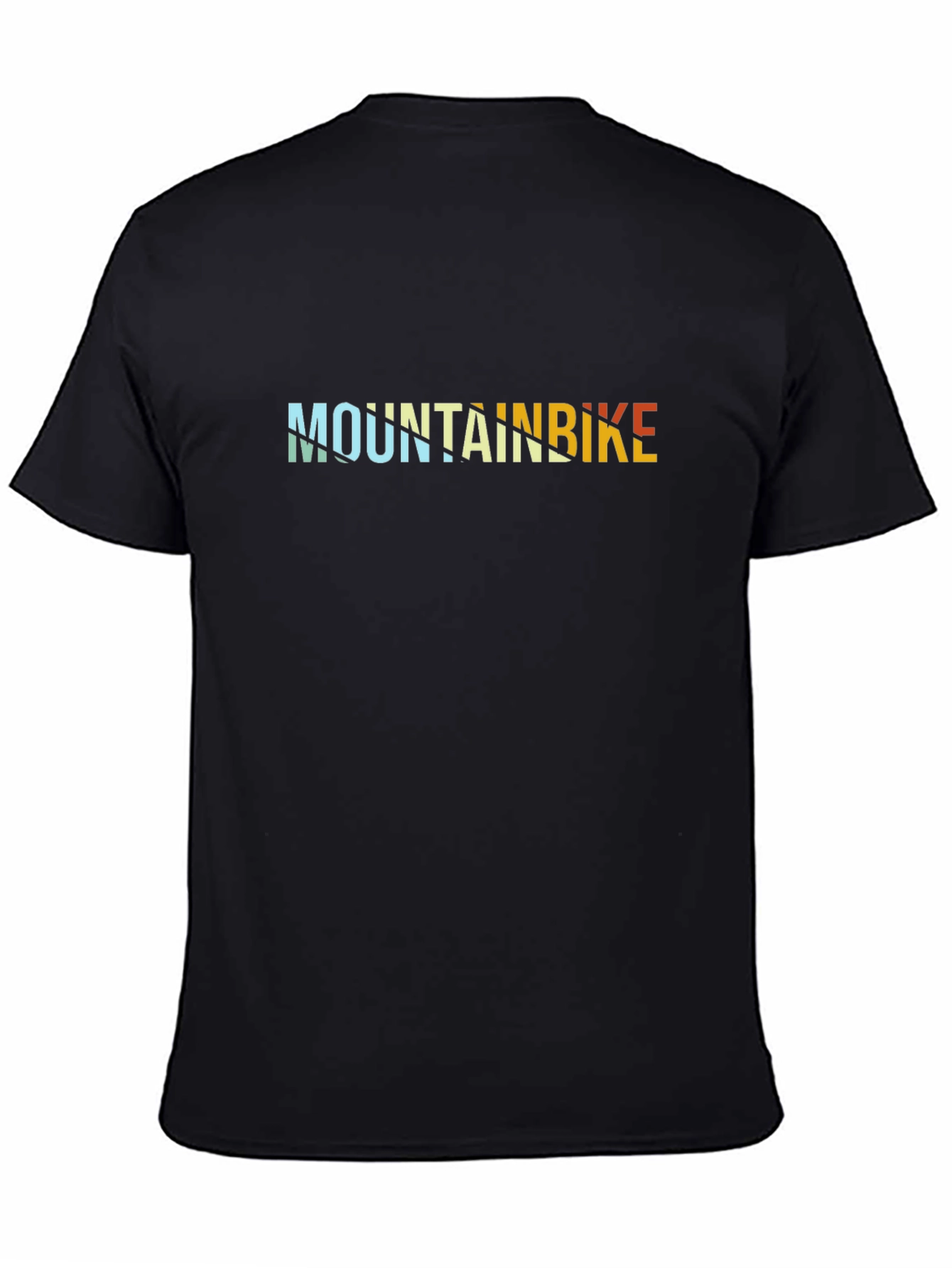Mountain Bike Graphic Tee - Black Casual T-Shirt