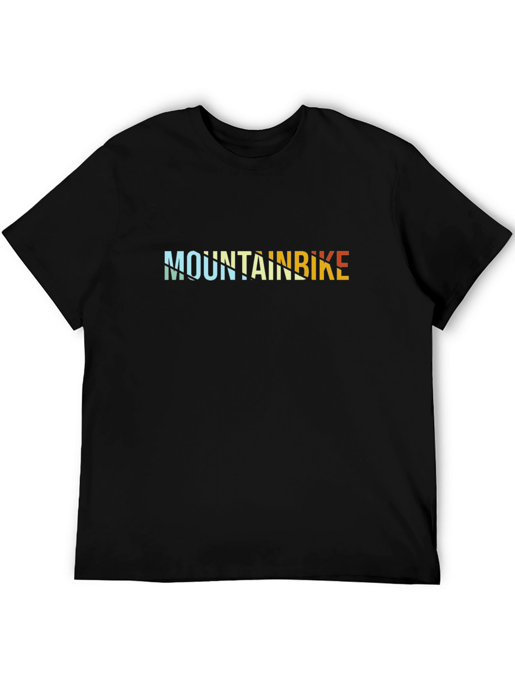 Mountain Bike Graphic Tee - Black Casual T-Shirt