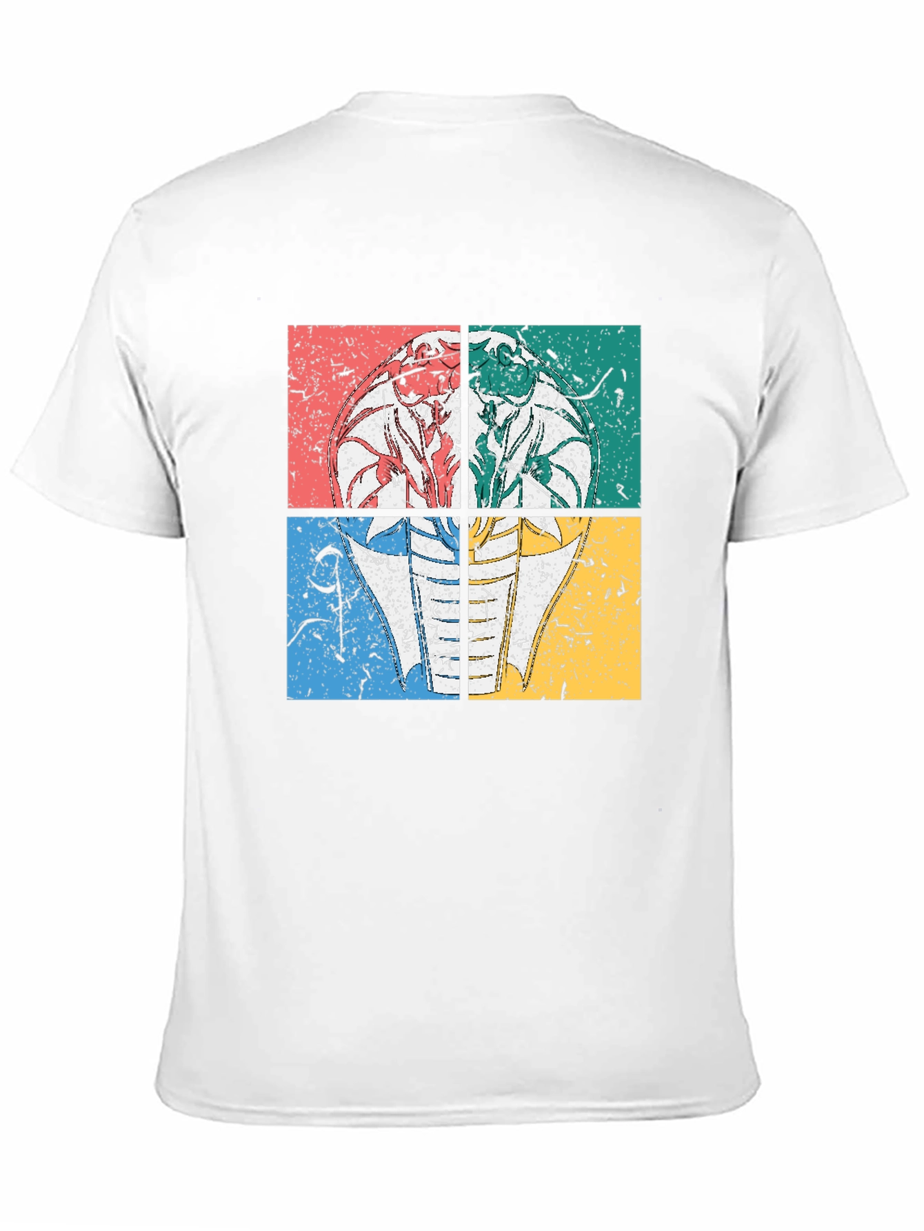 Retro Cobra Graphic Tee - Distressed Design