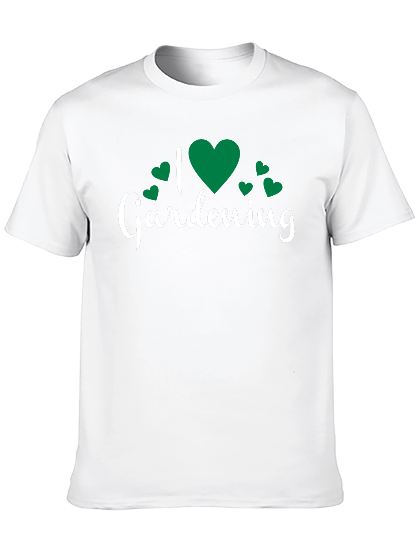 I Love Gardening T-Shirt - Black Cotton Tee