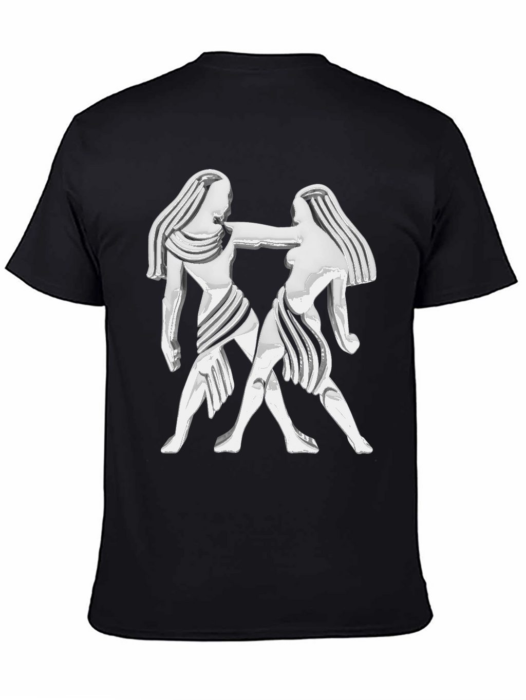 Gemini Zodiac Black T-Shirt