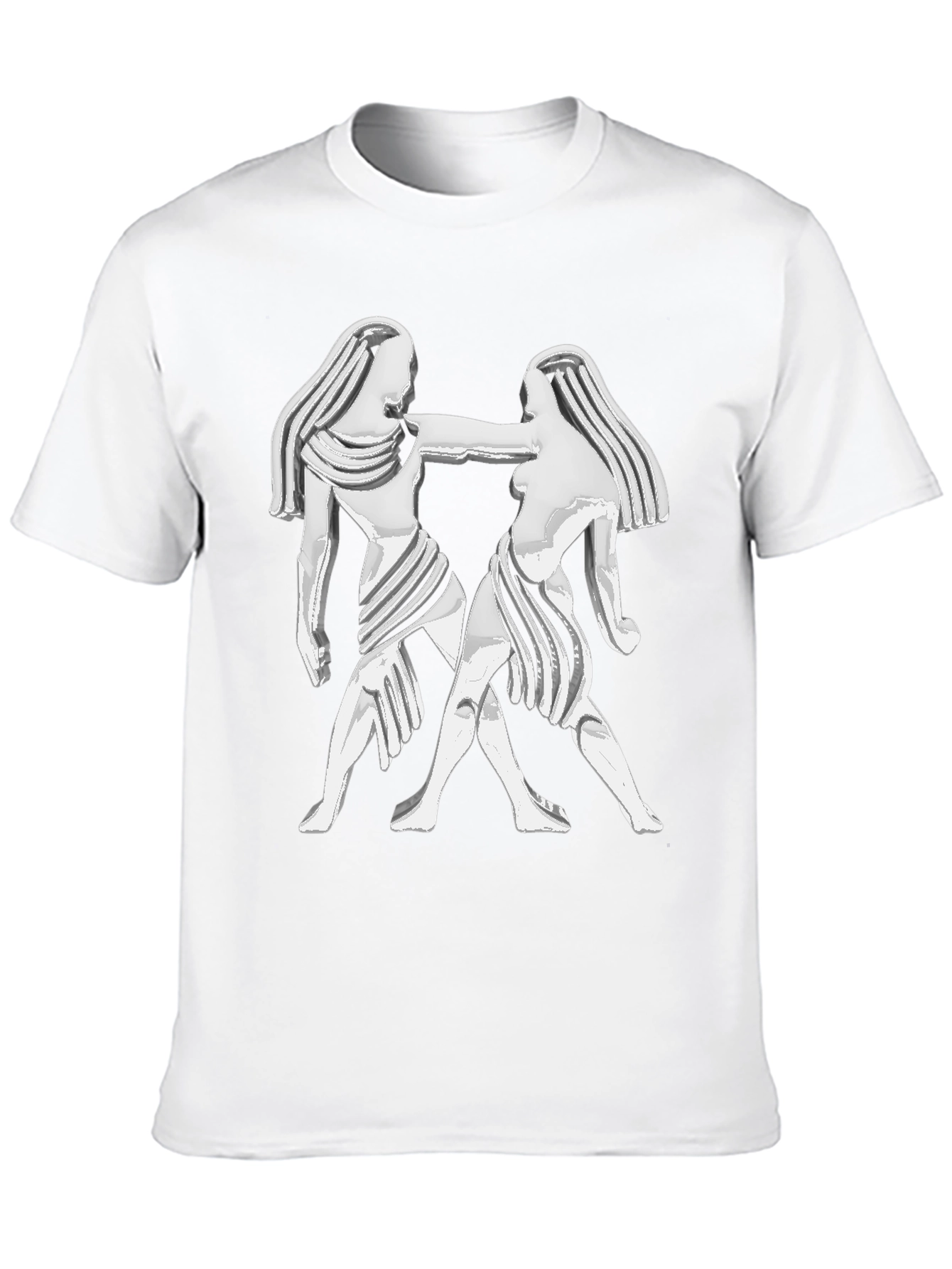 Gemini Zodiac Black T-Shirt