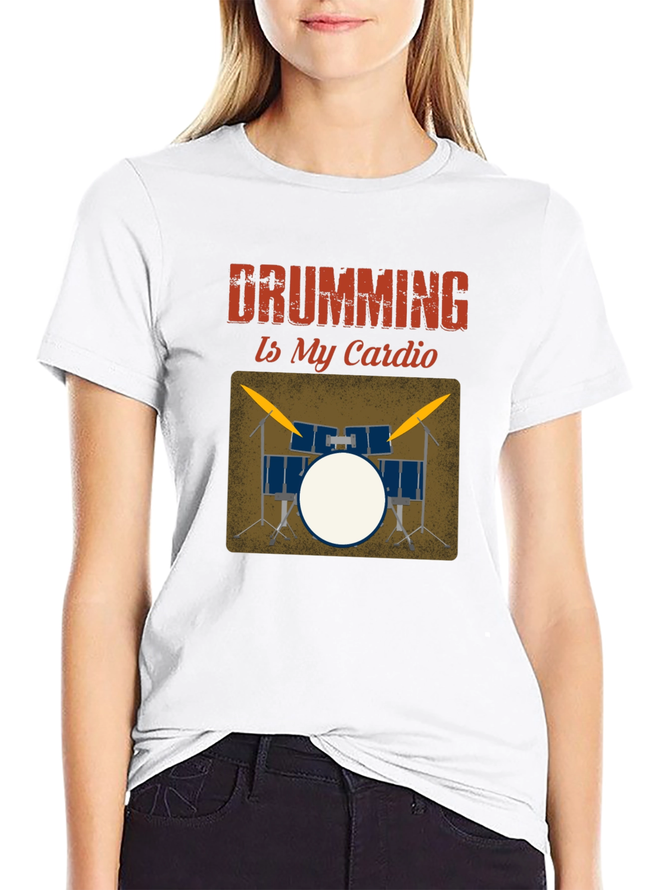 Drumming Is My Cardio Graphic Tee
