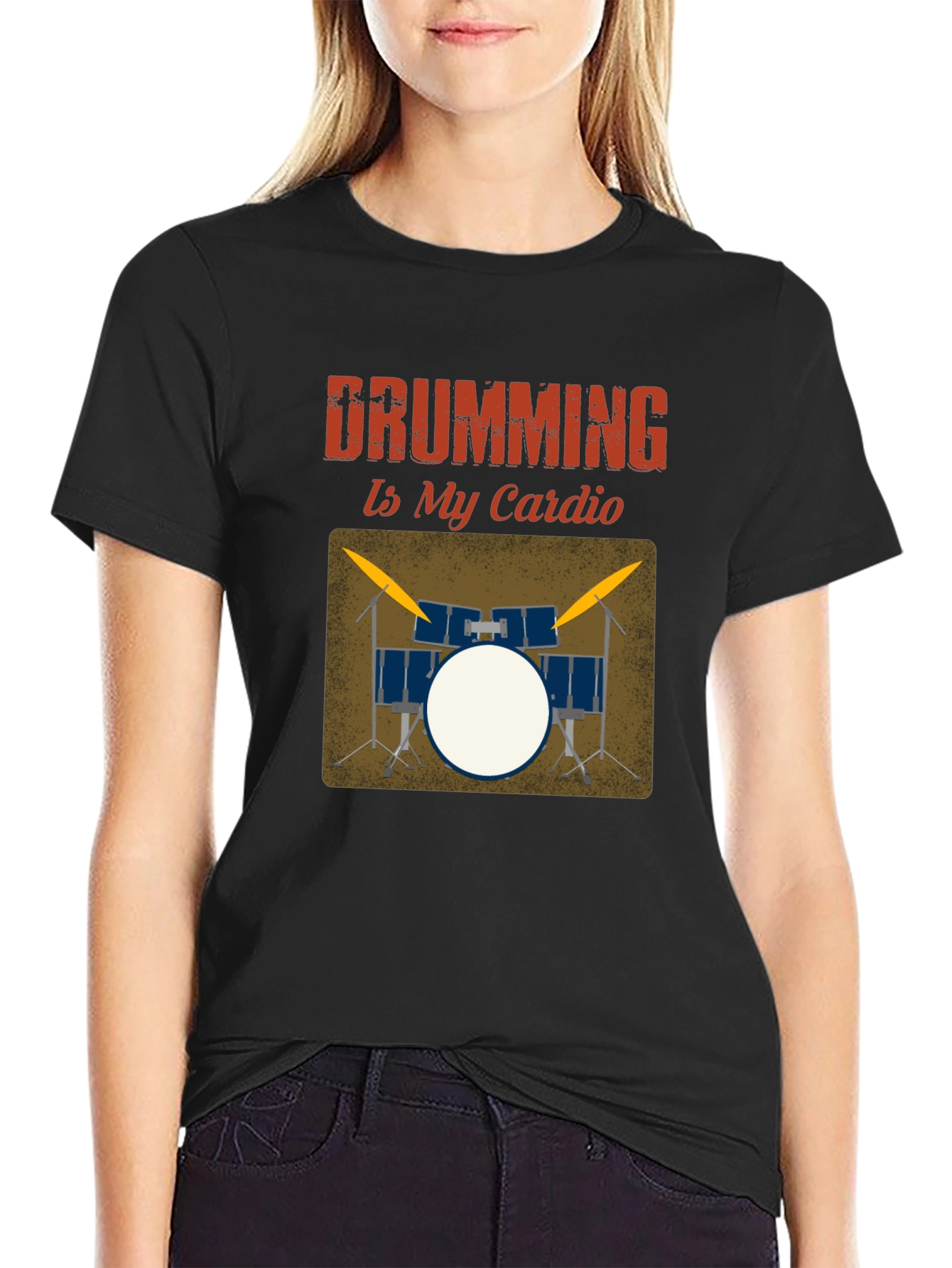 Drumming Is My Cardio Graphic Tee