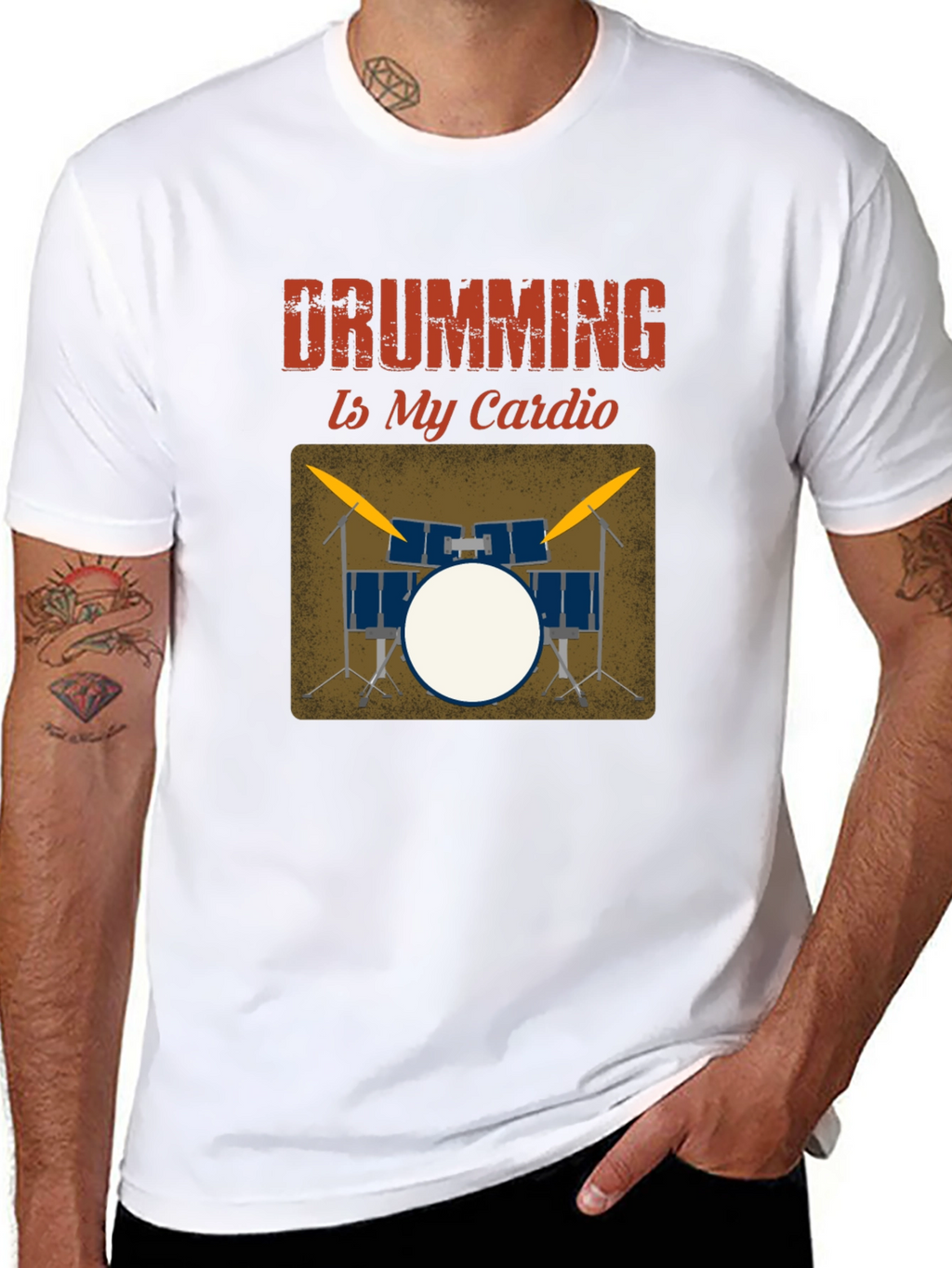 Drumming Is My Cardio Graphic Tee