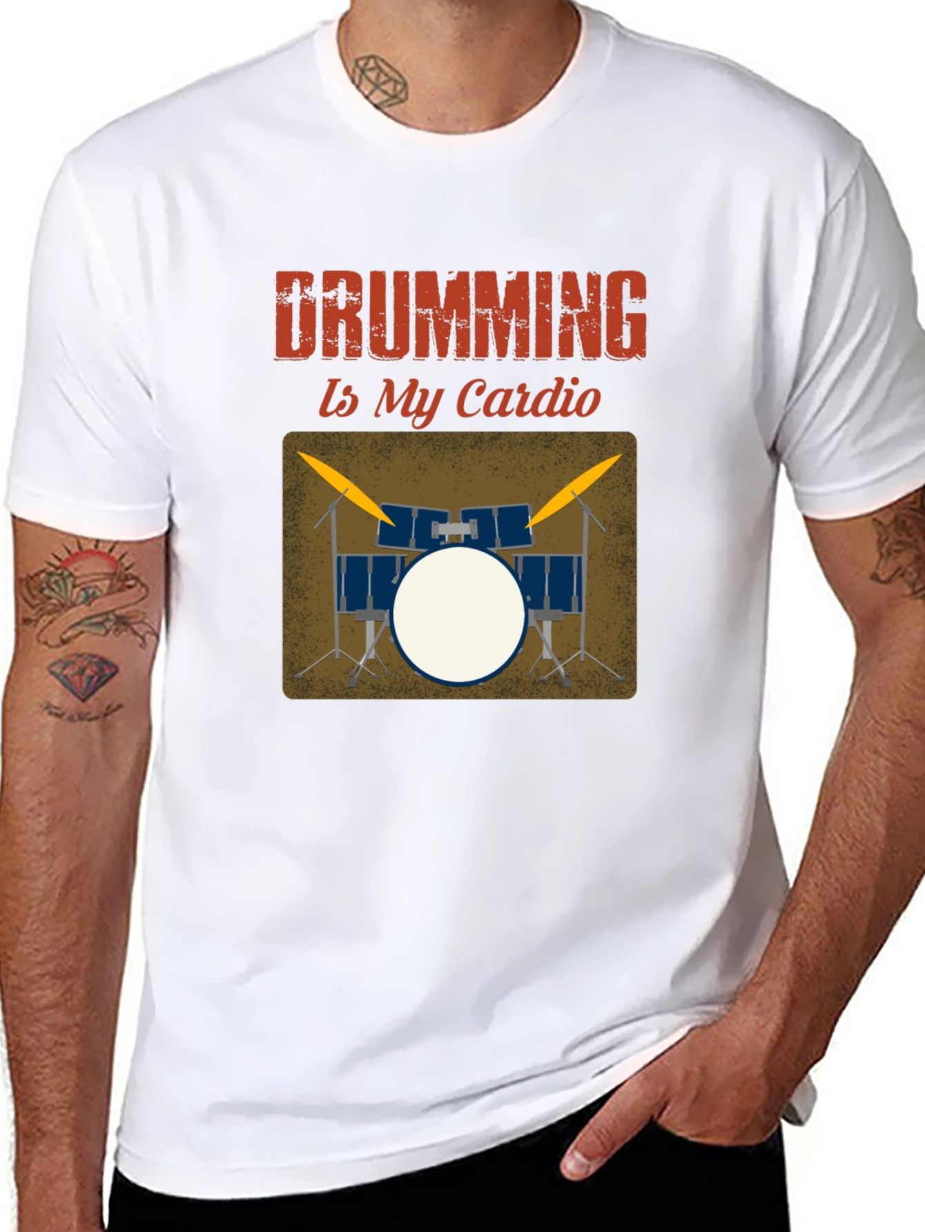 Drumming Is My Cardio Graphic Tee