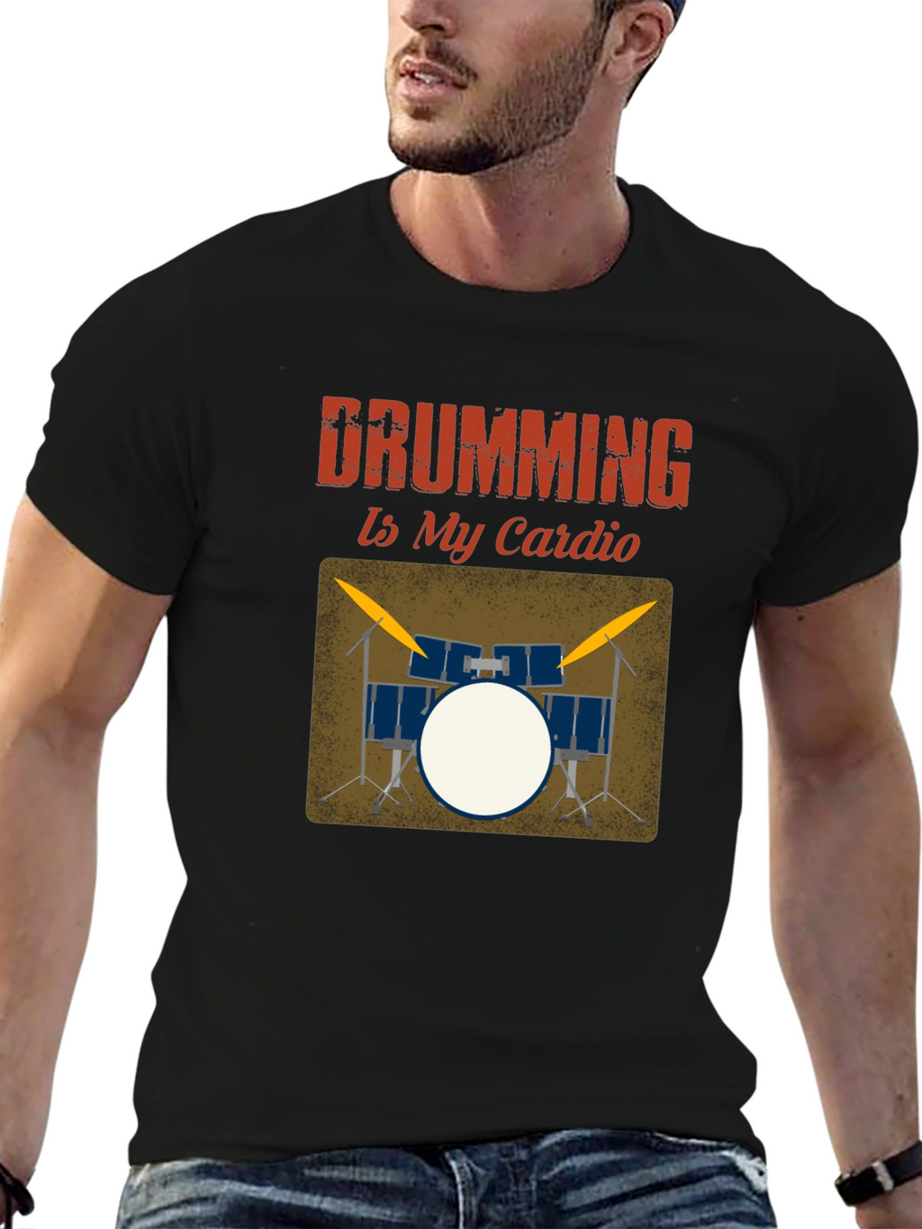 Drumming Is My Cardio Graphic Tee