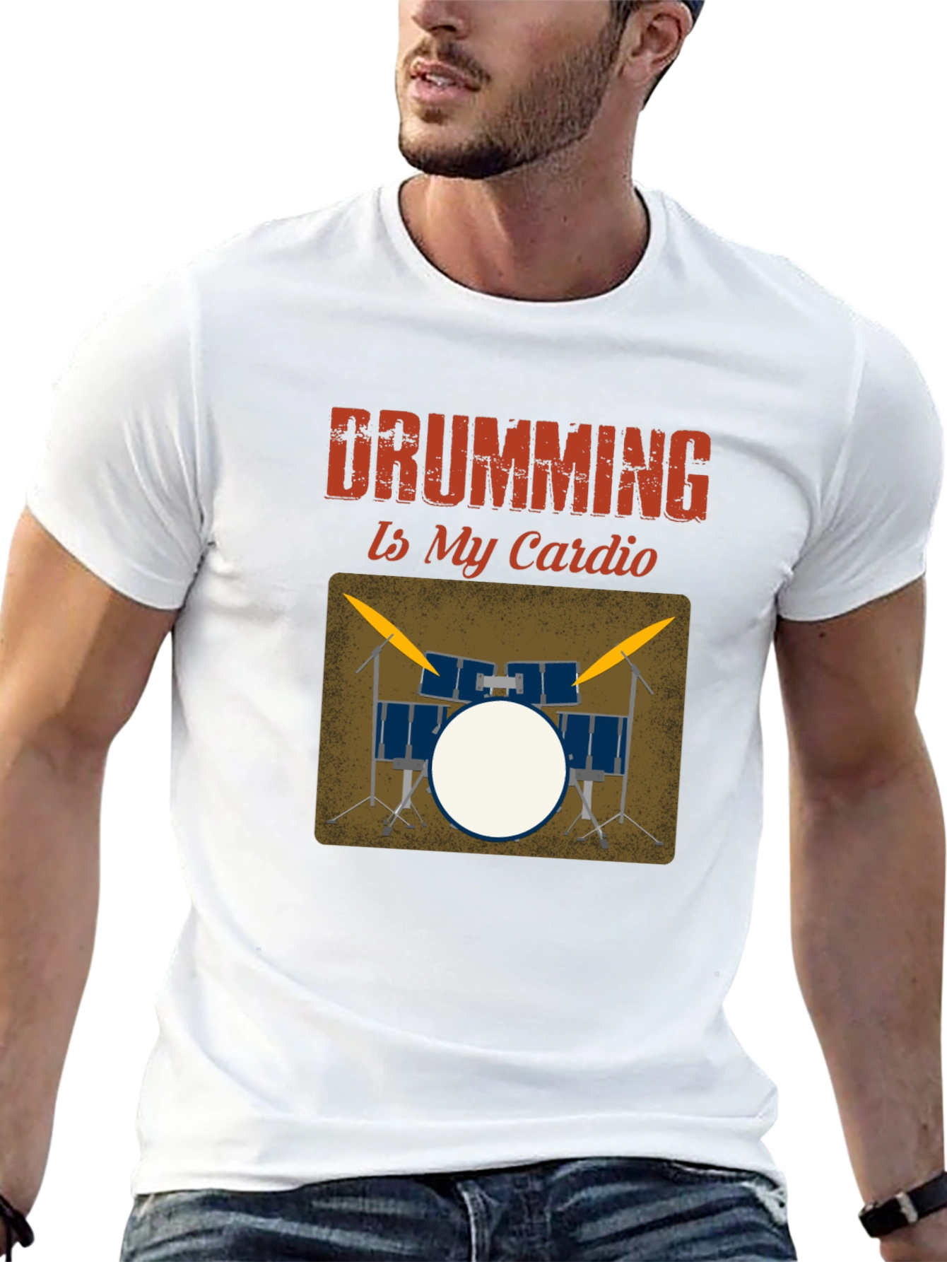 Drumming Is My Cardio Graphic Tee