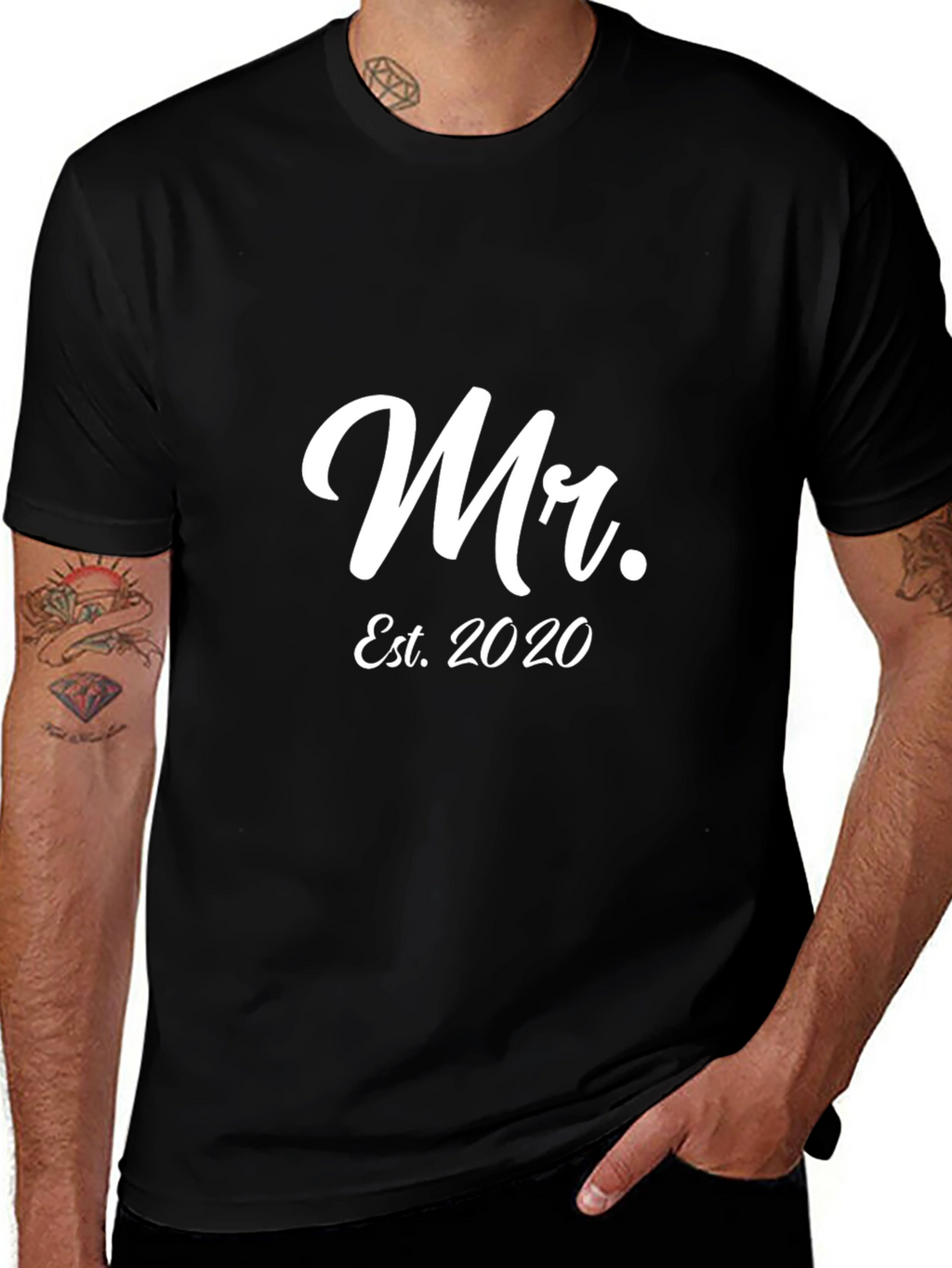 Mr. Est. 2020 Black T-Shirt