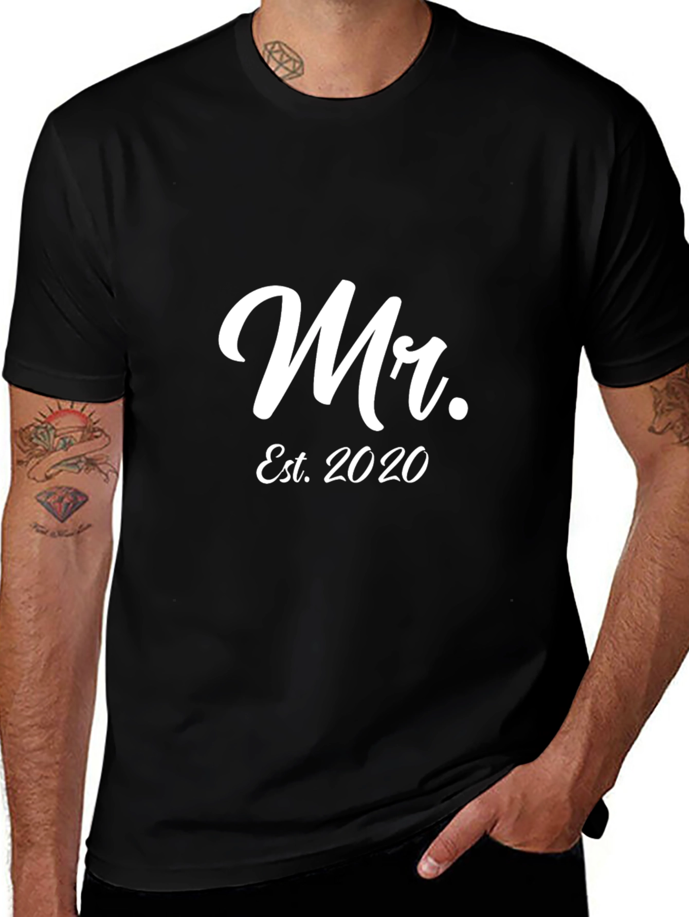 Mr. Est. 2020 Black T-Shirt