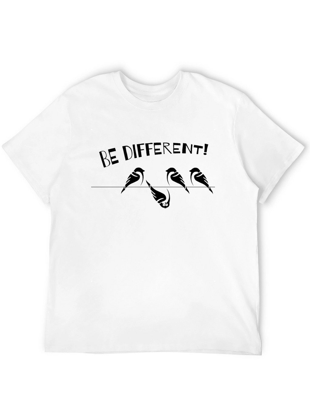 Be Different Graphic Tee - Unique Bird Design