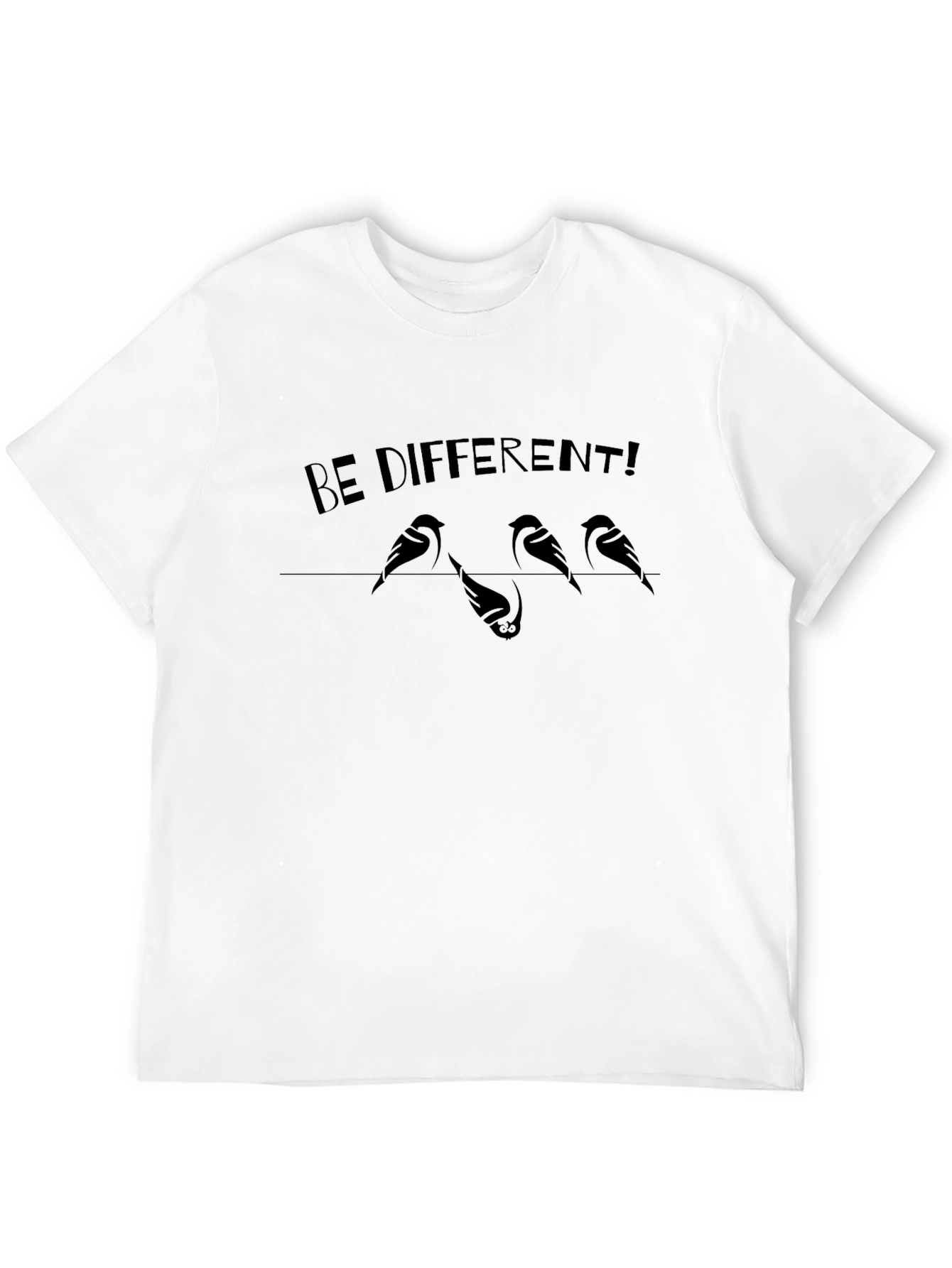 Be Different Graphic Tee - Unique Bird Design