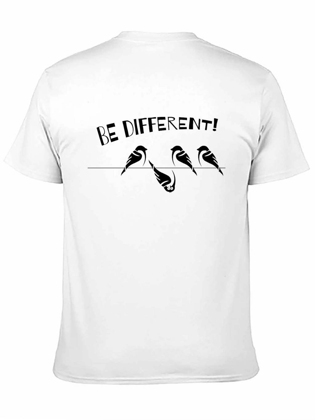 Be Different Graphic Tee - Unique Bird Design