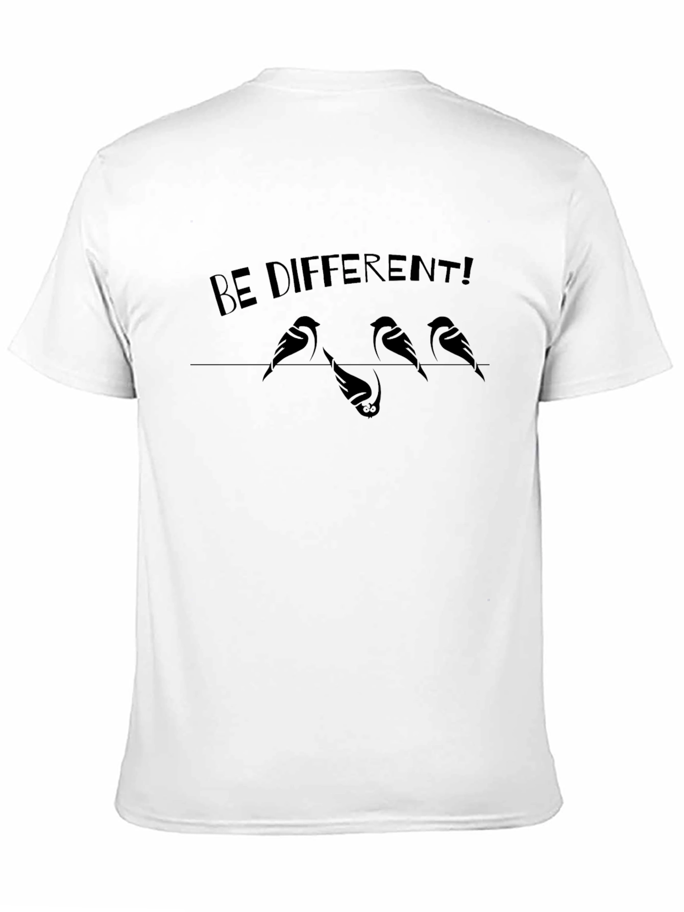 Be Different Graphic Tee - Unique Bird Design