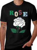 Rose Graphic T-Shirt - Bold Artistic Design