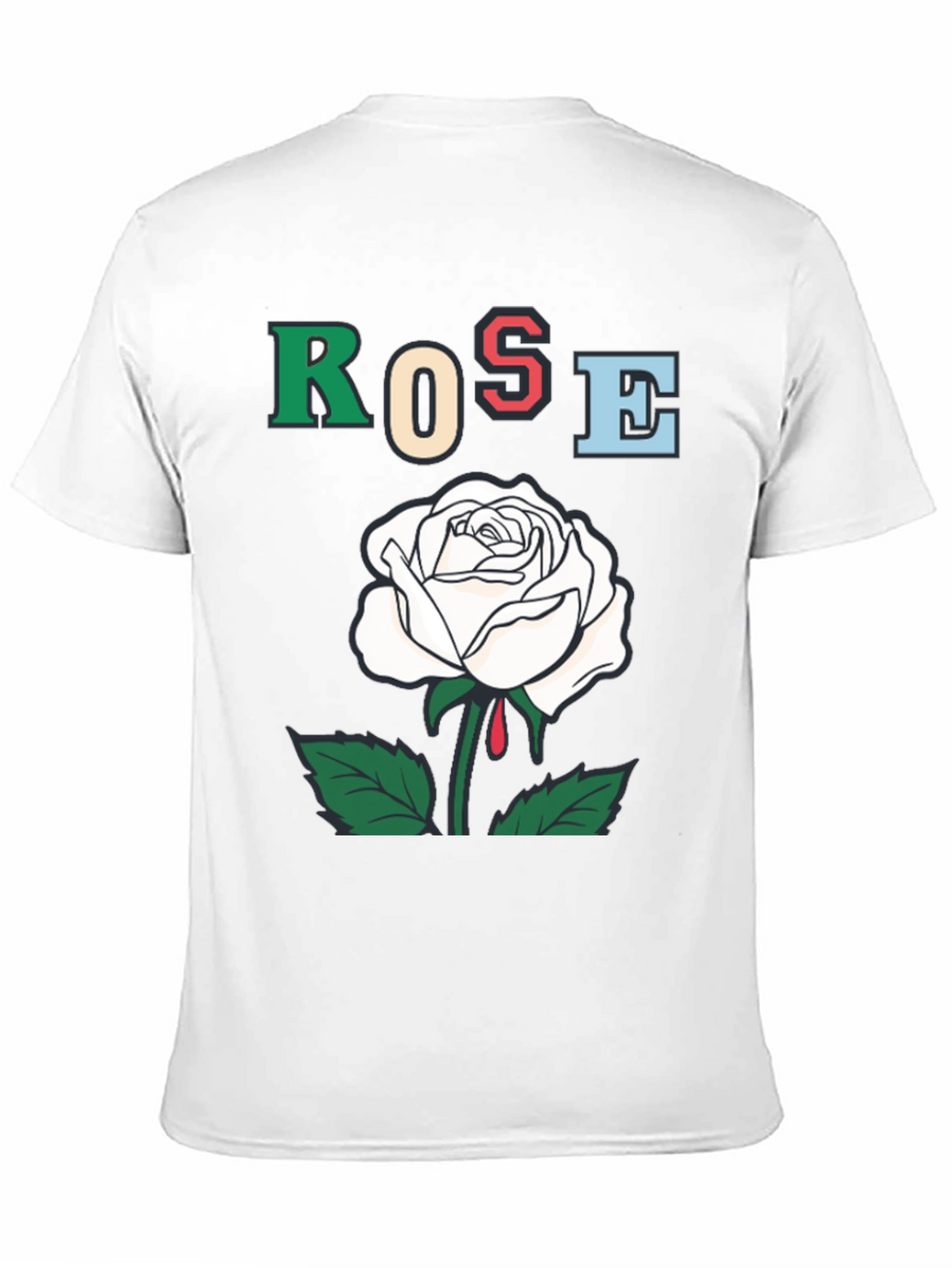 Rose Graphic T-Shirt - Bold Artistic Design