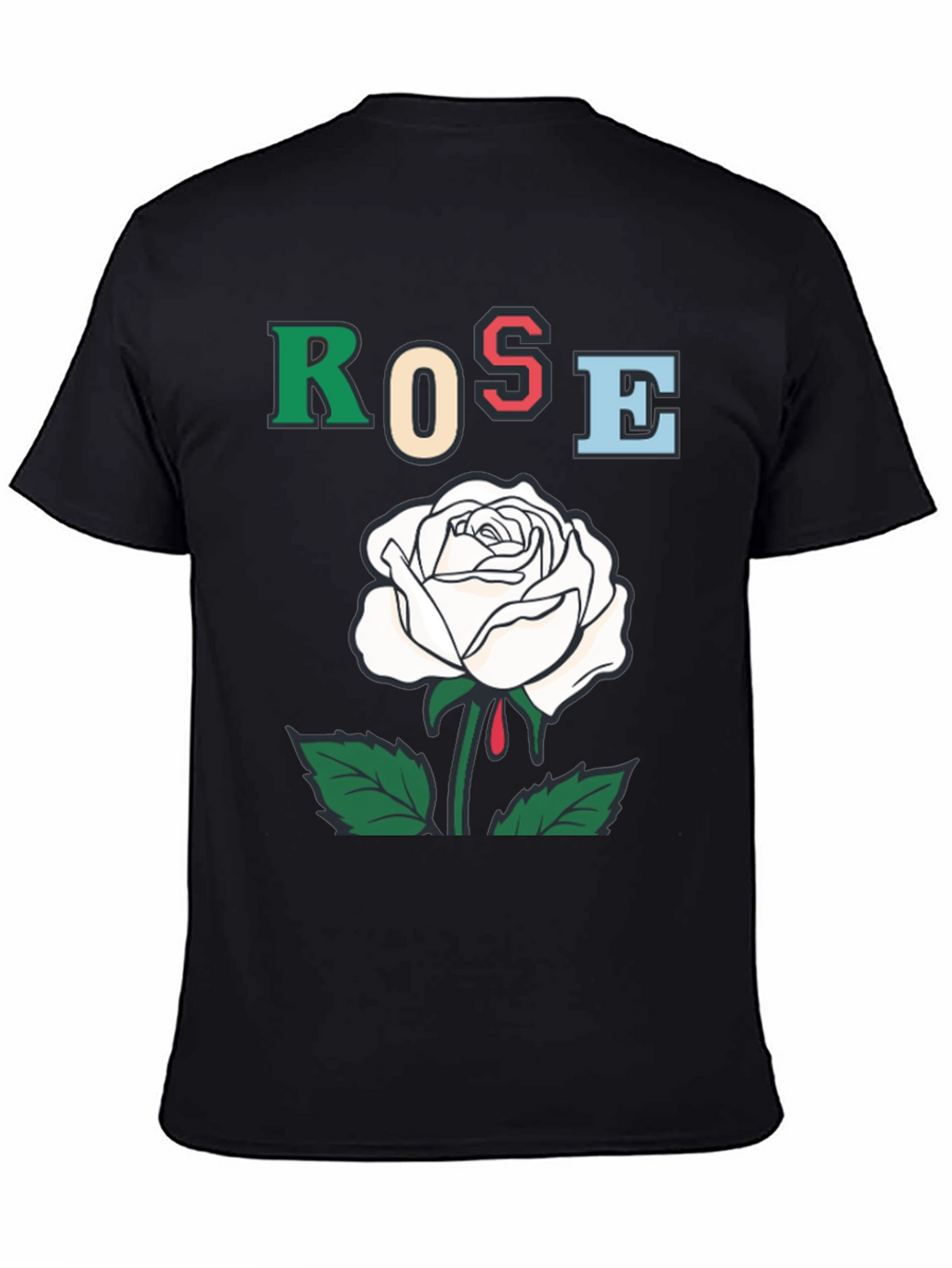 Rose Graphic T-Shirt - Bold Artistic Design