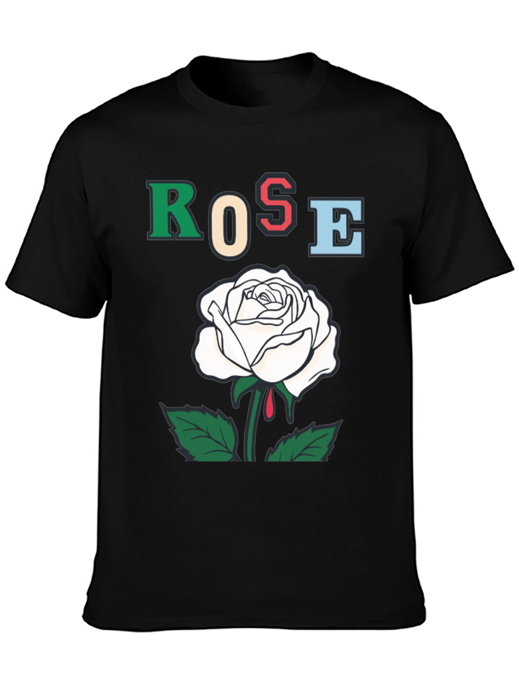 Rose Graphic T-Shirt - Bold Artistic Design