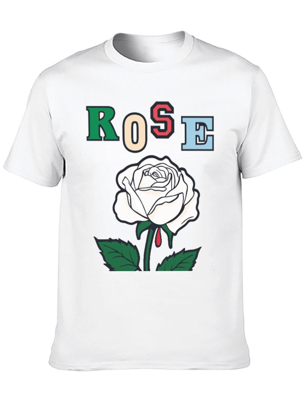 Rose Graphic T-Shirt - Bold Artistic Design
