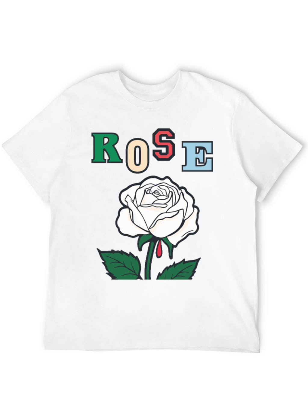 Rose Graphic T-Shirt - Bold Artistic Design