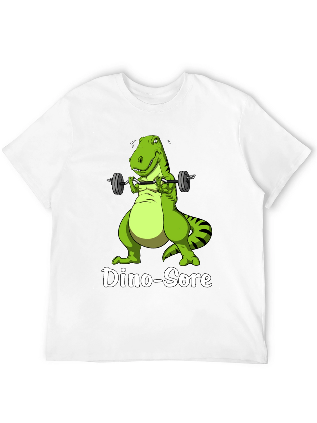 Dino-Sore T-Shirt: Funny Gym Dinosaur Workout Tee