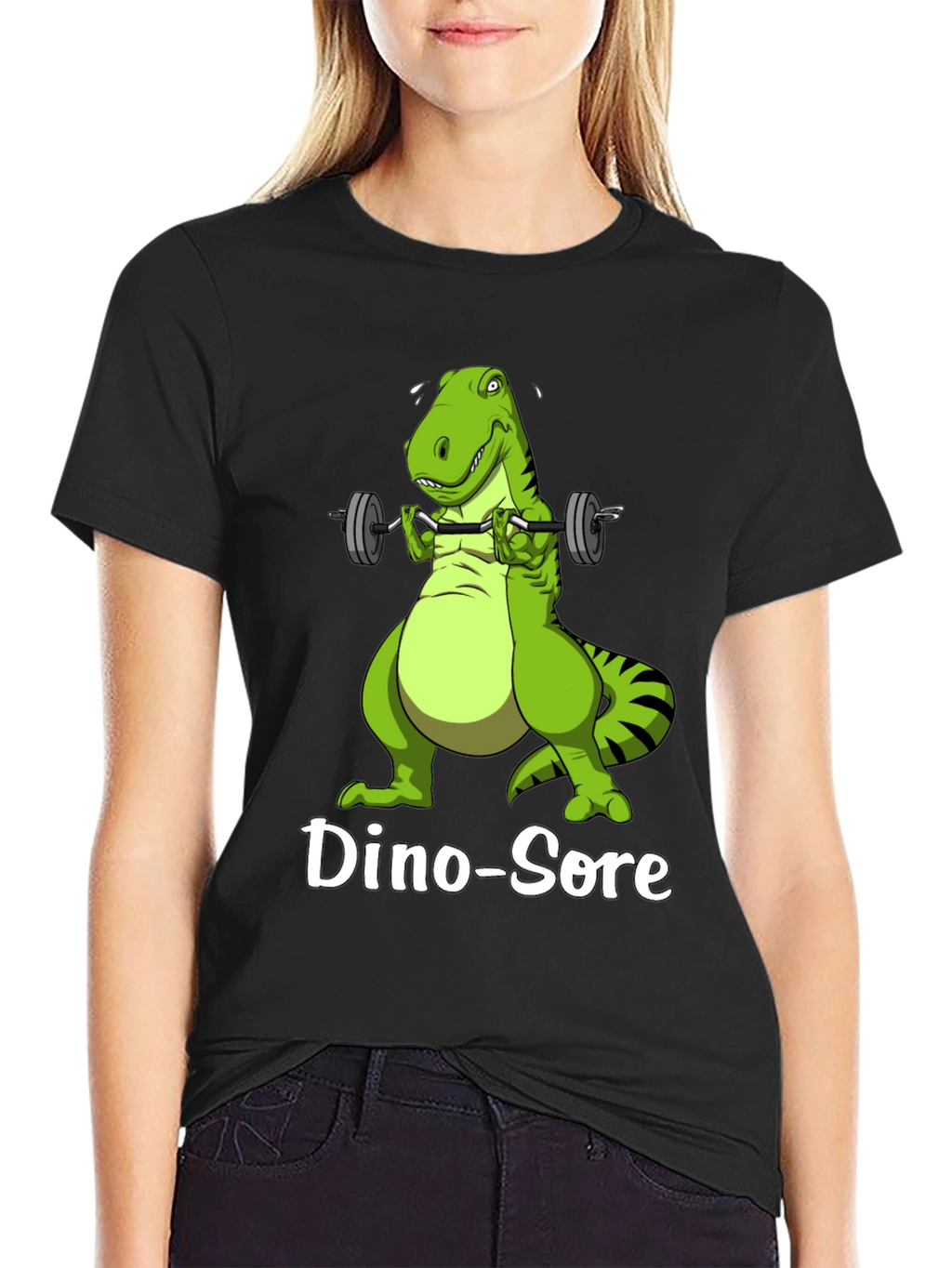 Dino-Sore T-Shirt: Funny Gym Dinosaur Workout Tee