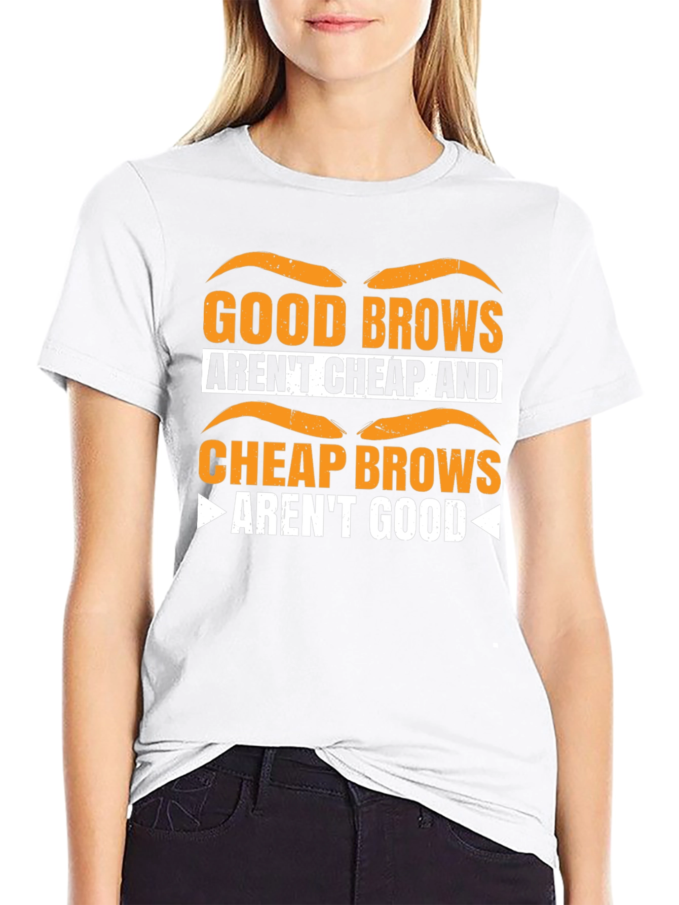 Funny Eyebrow Graphic T-Shirt