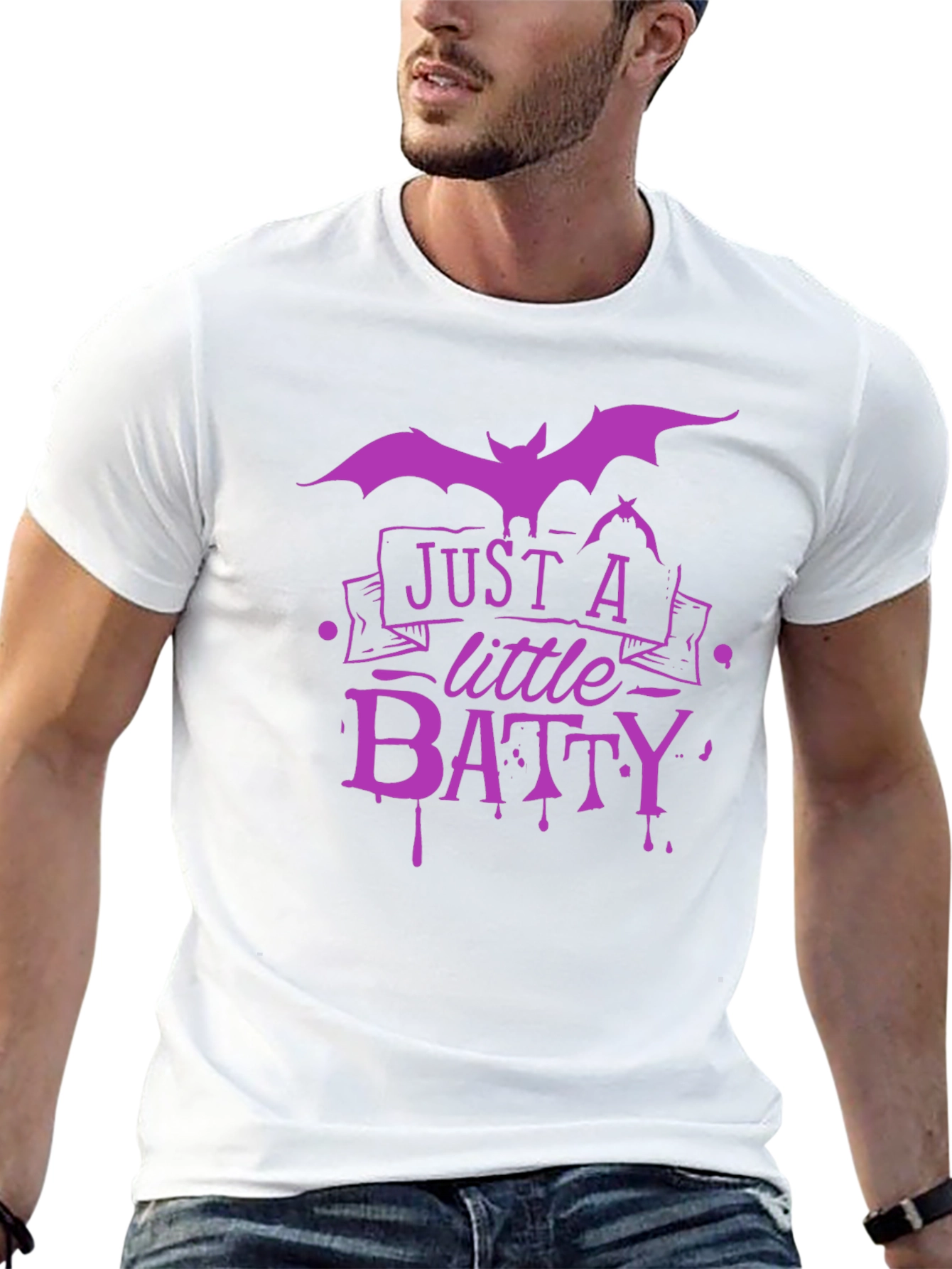 Just A Little Batty T-Shirt Halloween