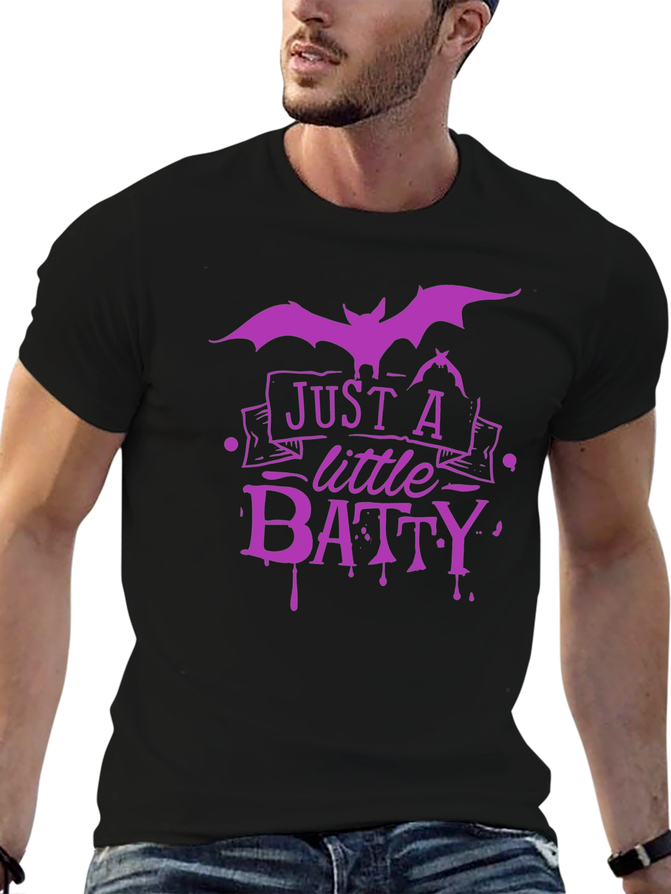 Just A Little Batty T-Shirt Halloween