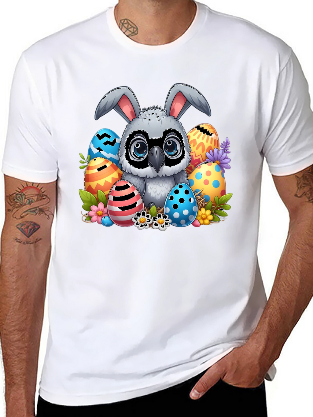 Easter Raccoon Bunny Ears T-Shirt