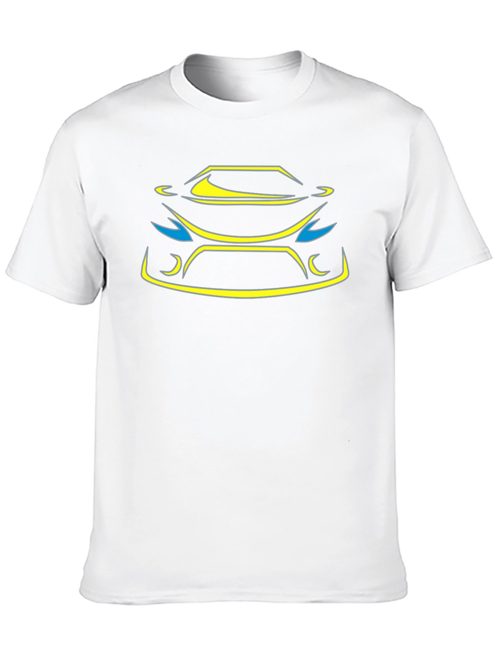 Sleek Car Outline Graphic Tee - Black