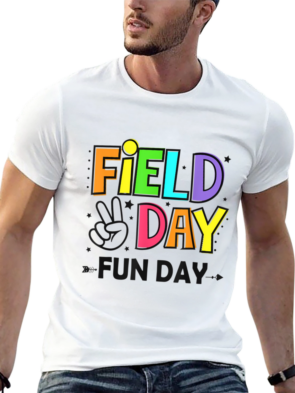 Field Day Fun Day Black T-Shirt