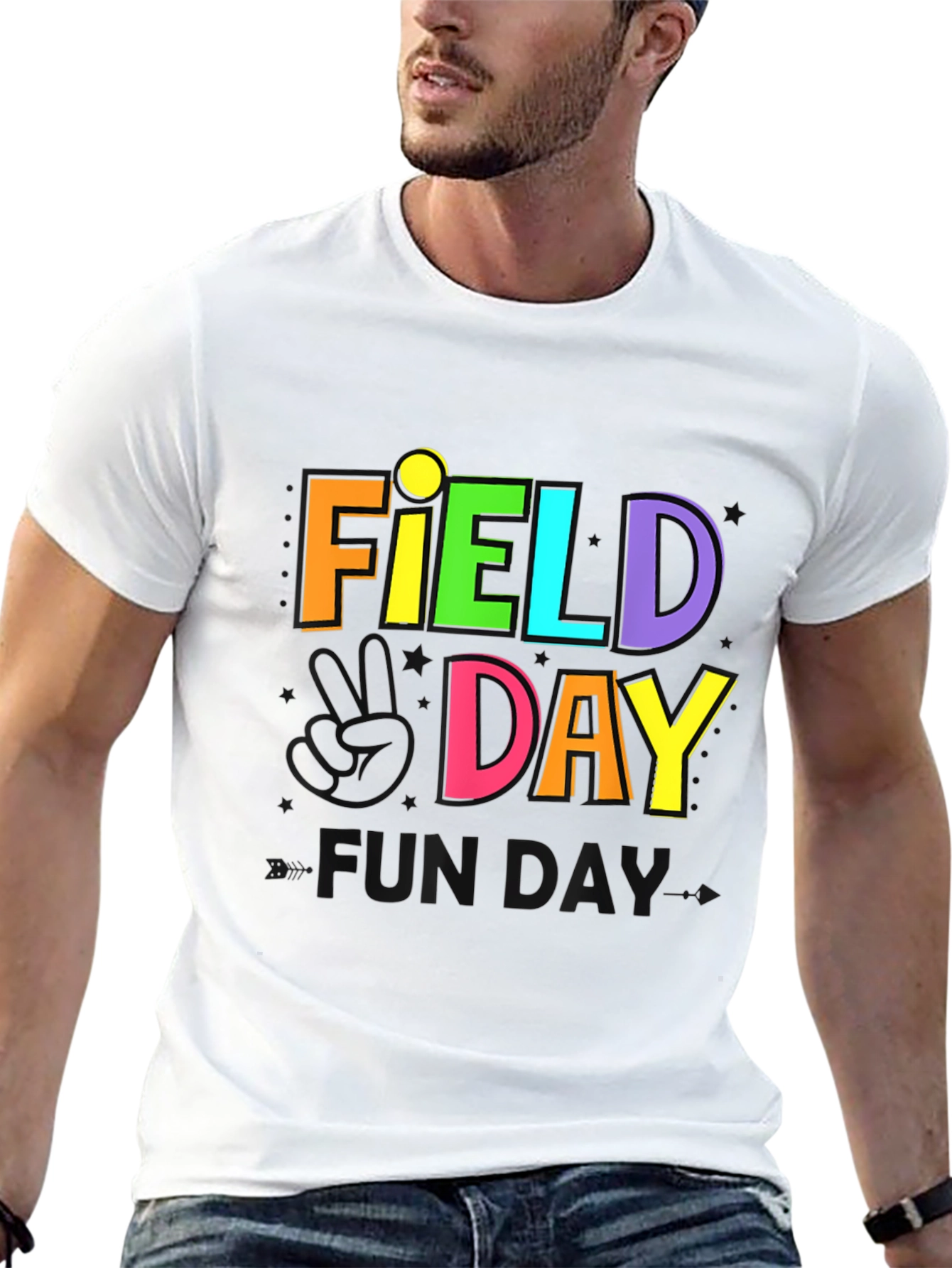 Field Day Fun Day Black T-Shirt