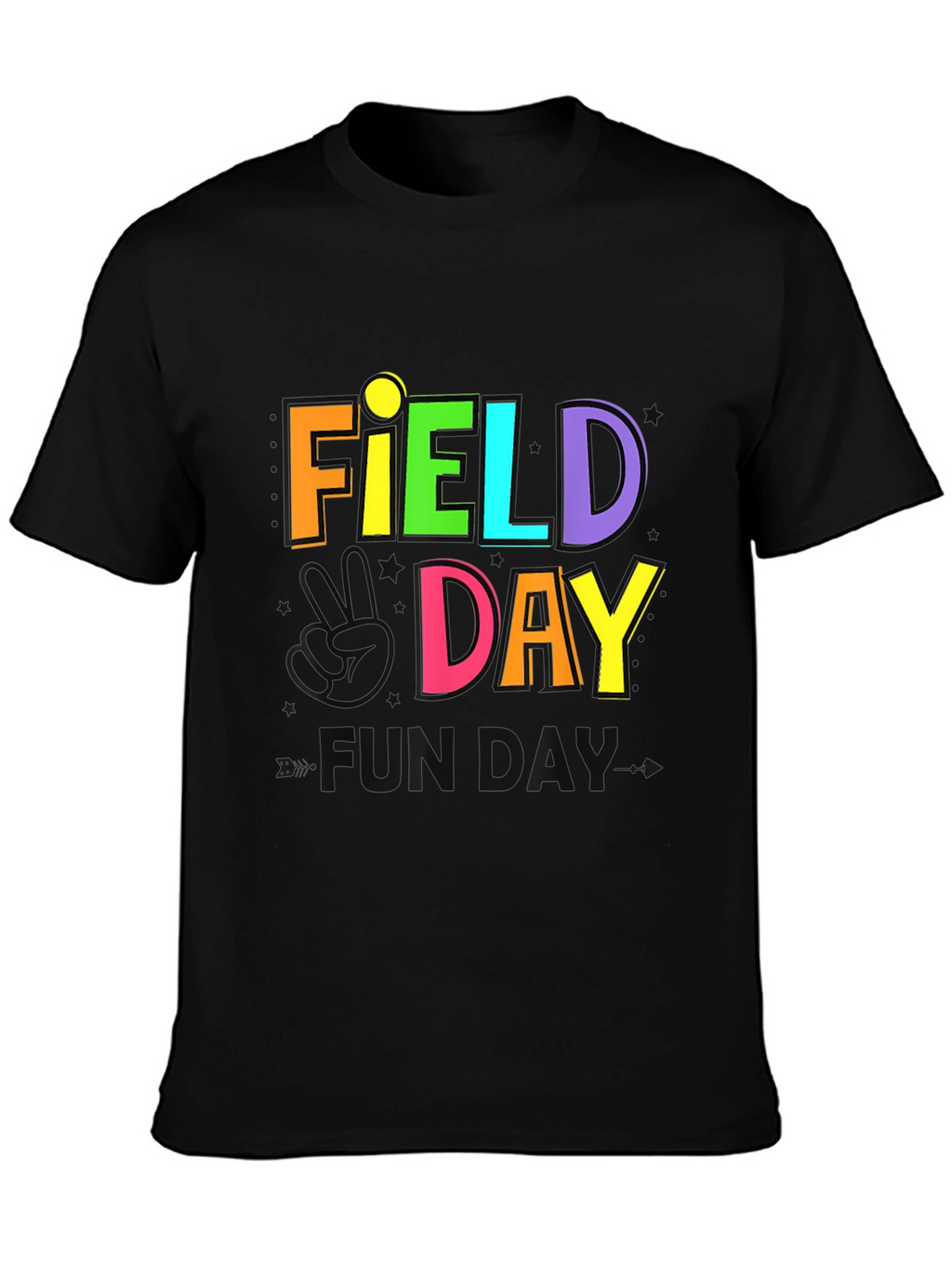 Field Day Fun Day Black T-Shirt