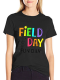 Field Day Fun Day Black T-Shirt