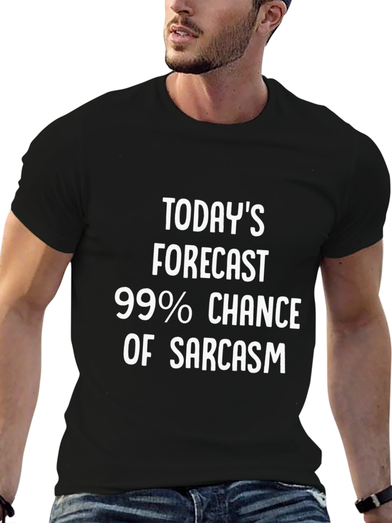 Sarcasm Forecast Graphic T-Shirt - Unisex Humor Tee