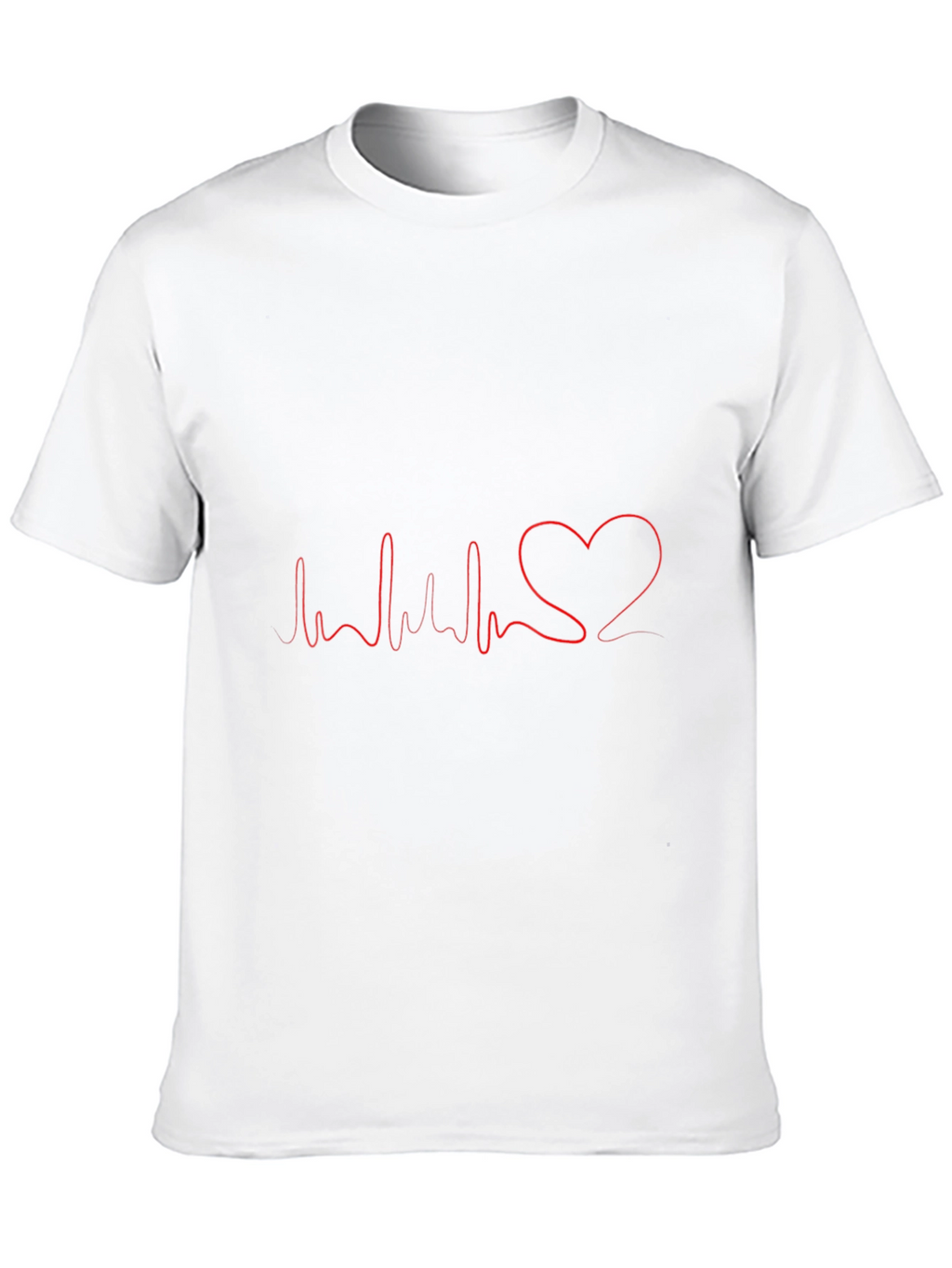 Heartbeat Heart Love T-Shirt - Mens