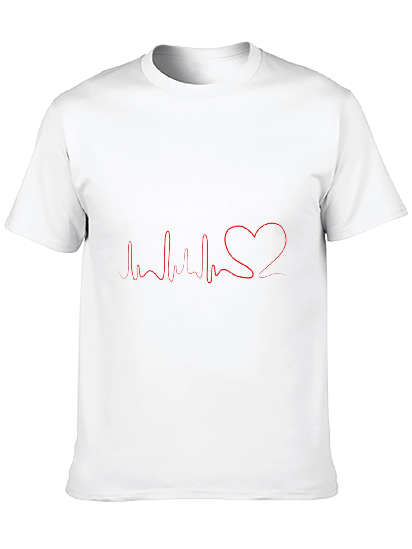 Heartbeat Heart Love T-Shirt - Mens
