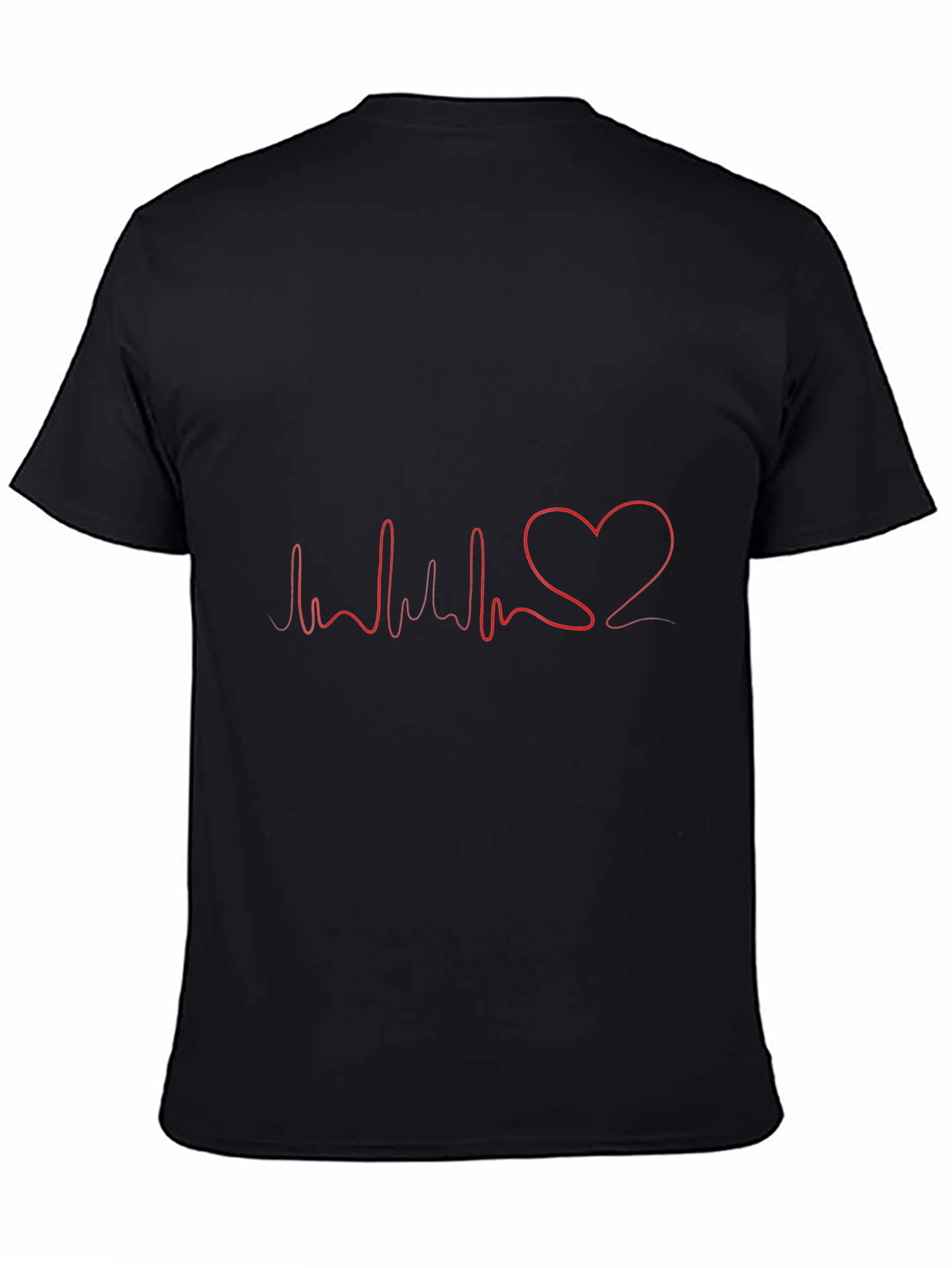 Heartbeat Heart Love T-Shirt - Mens
