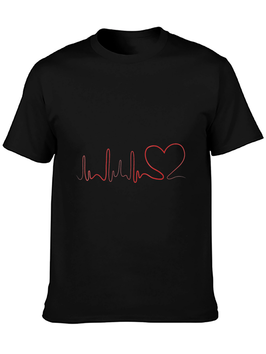 Heartbeat Heart Love T-Shirt - Mens