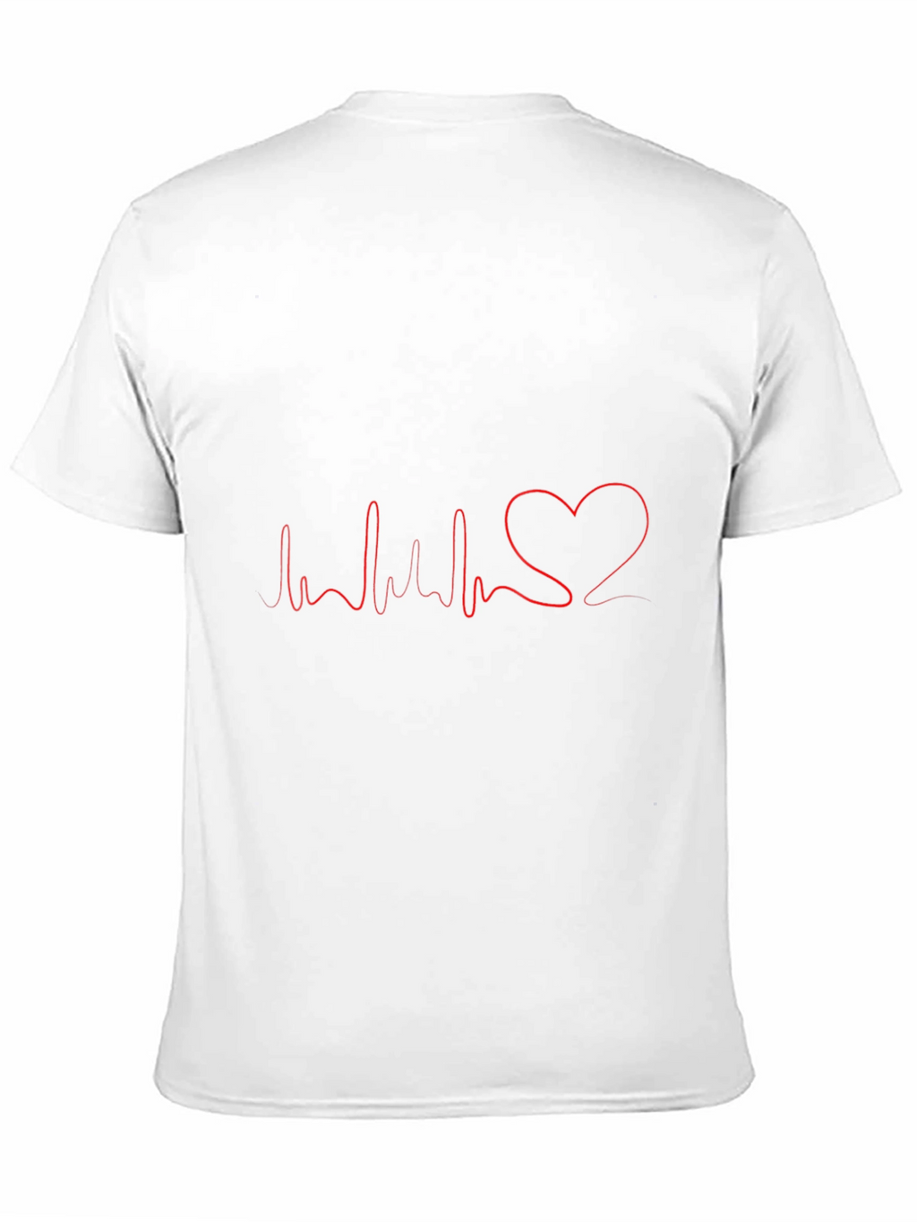 Heartbeat Heart Love T-Shirt - Mens