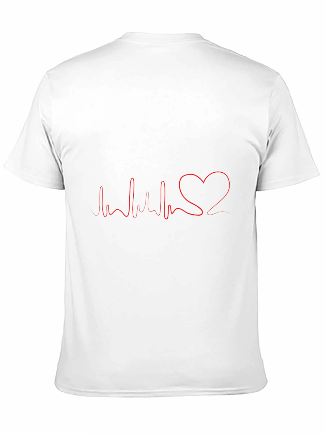Heartbeat Heart Love T-Shirt - Mens
