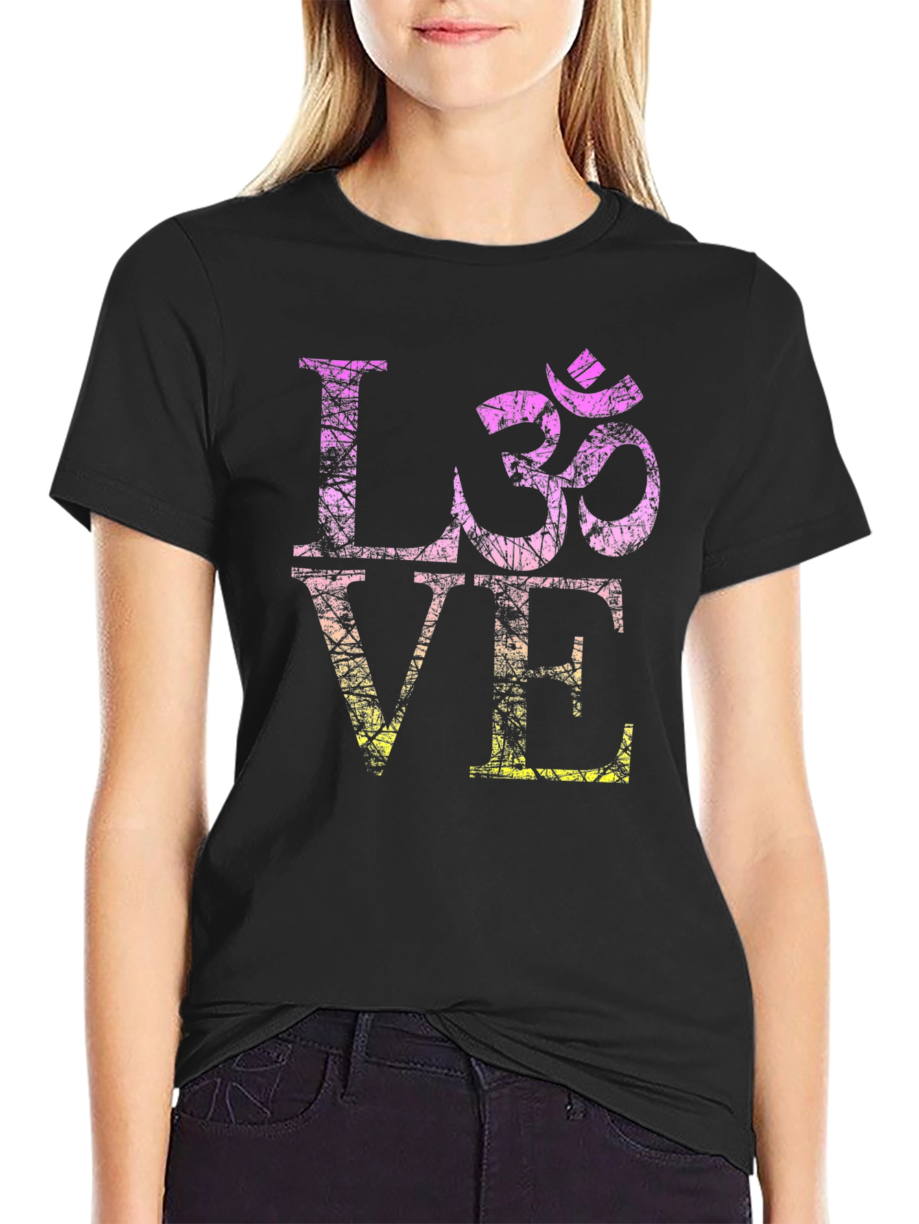 Love & Om Symbol Graphic Tee
